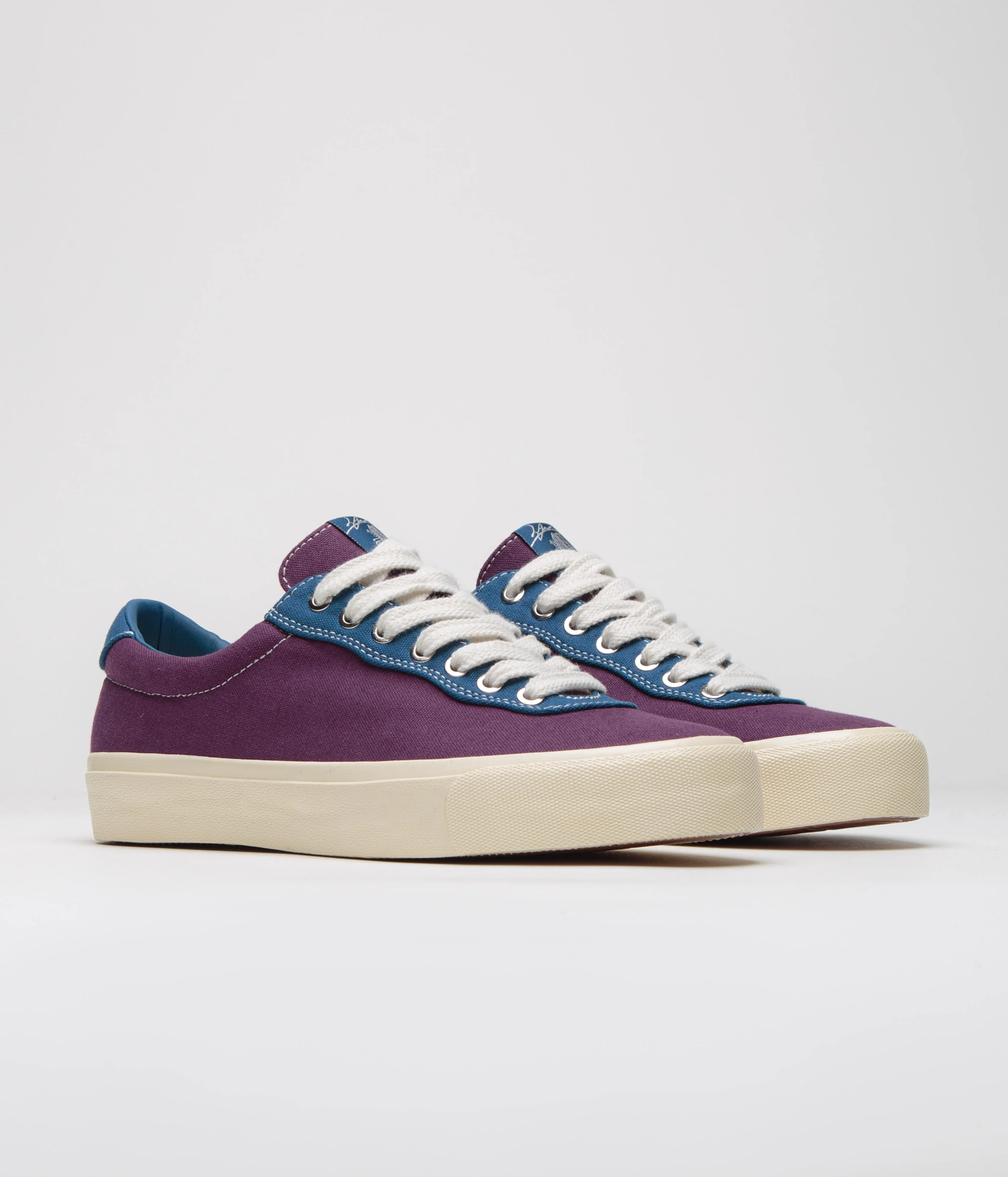 Last Resort AB x Julian Smith VM001 Canvas Shoes - Plum / Dirty Blue - Image 2