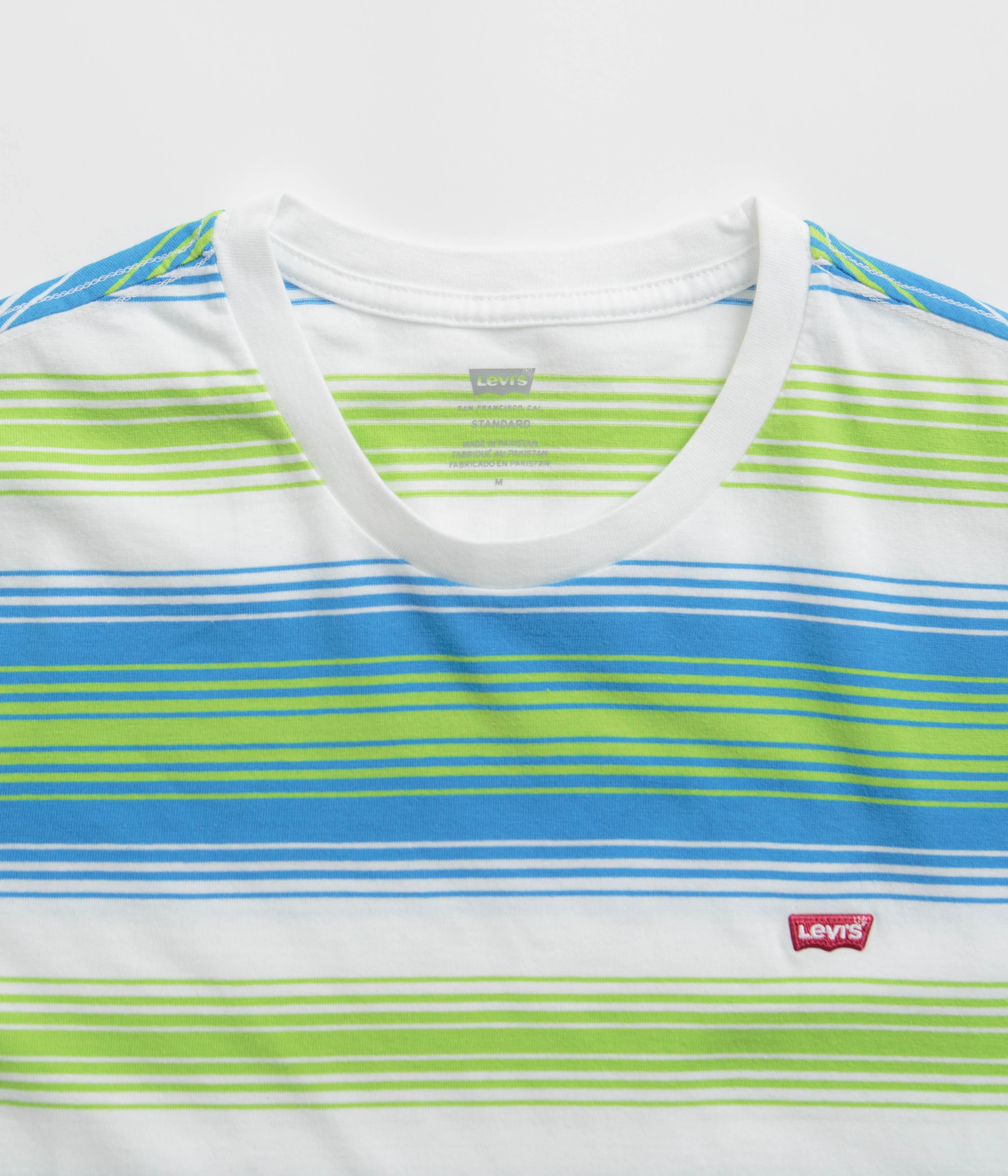 Levi's® Red Tab™ Original Housemark T-Shirt - White / Blue / Green - Image 3