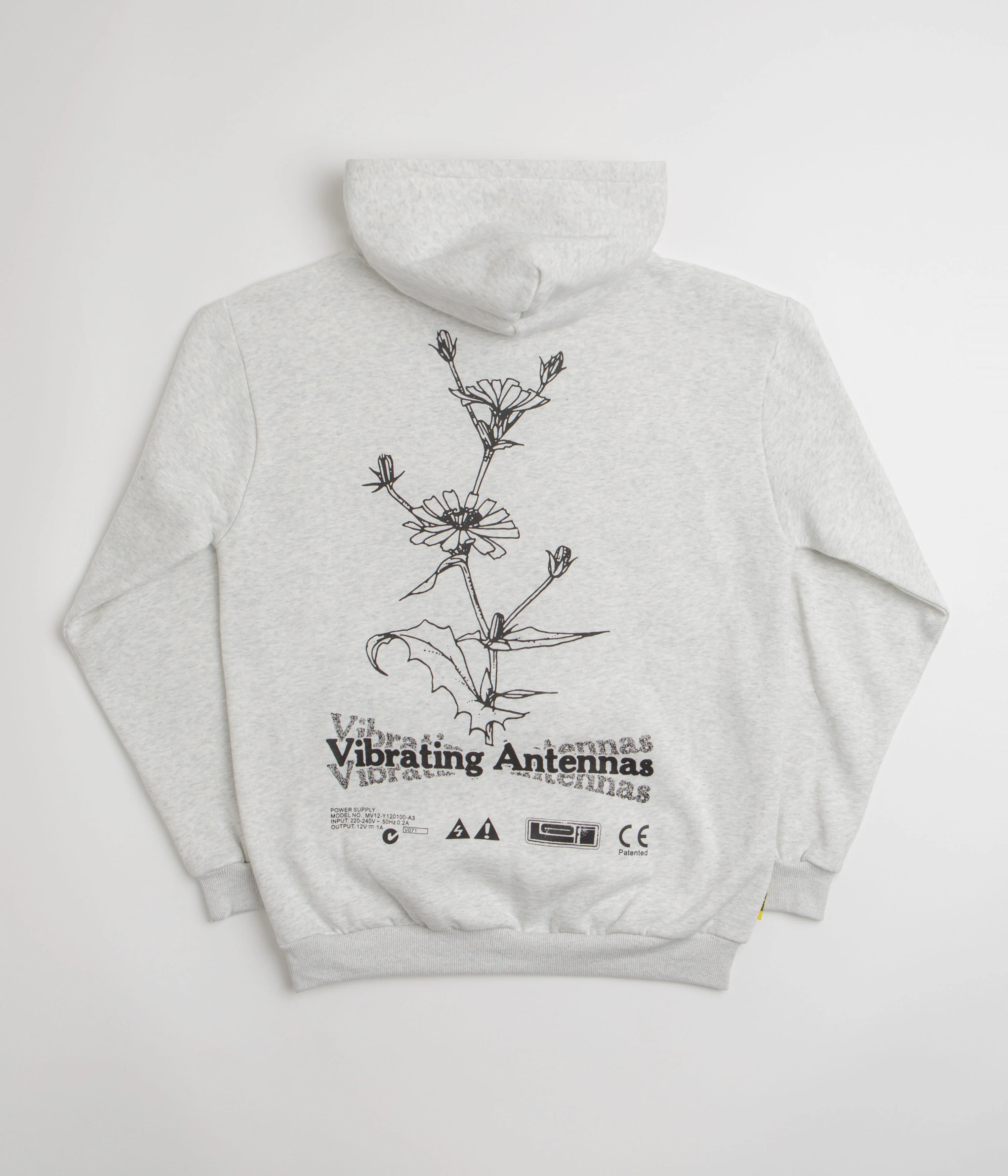 Lo-Fi Antenna Hoodie - Ash - Image 2