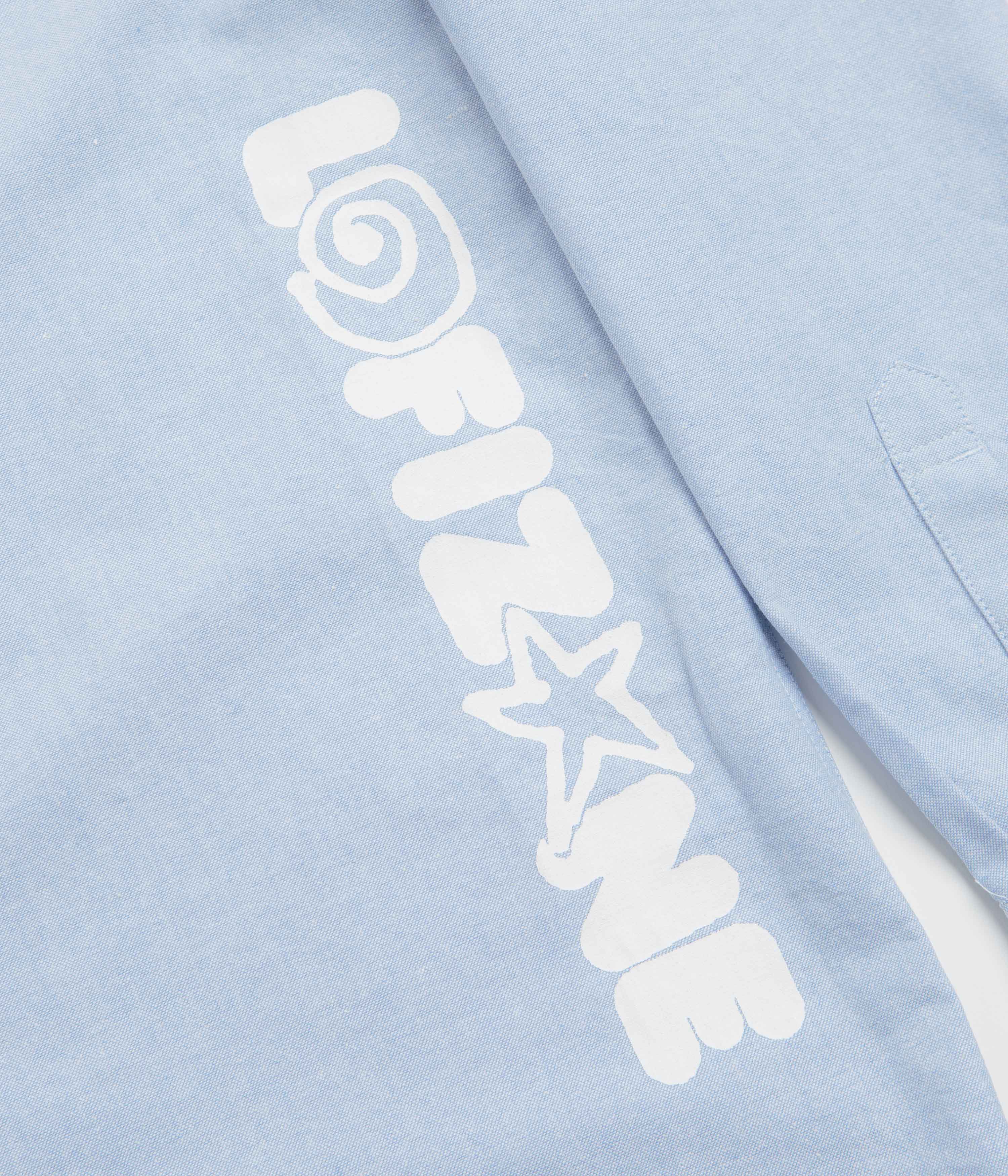 Lo-Fi Encounter Oxford Shirt - Light Blue - Image 3