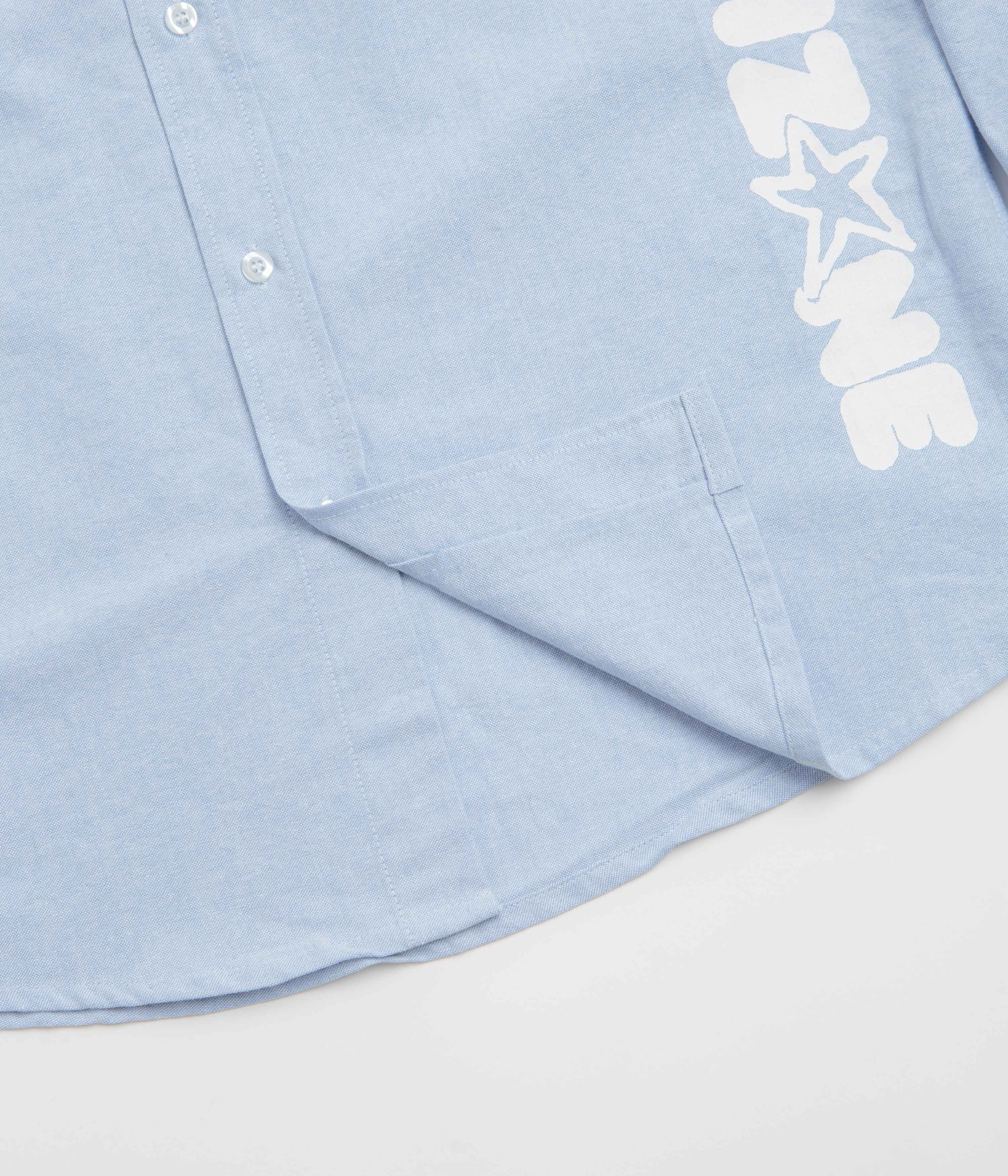 Lo-Fi Encounter Oxford Shirt - Light Blue - Image 5