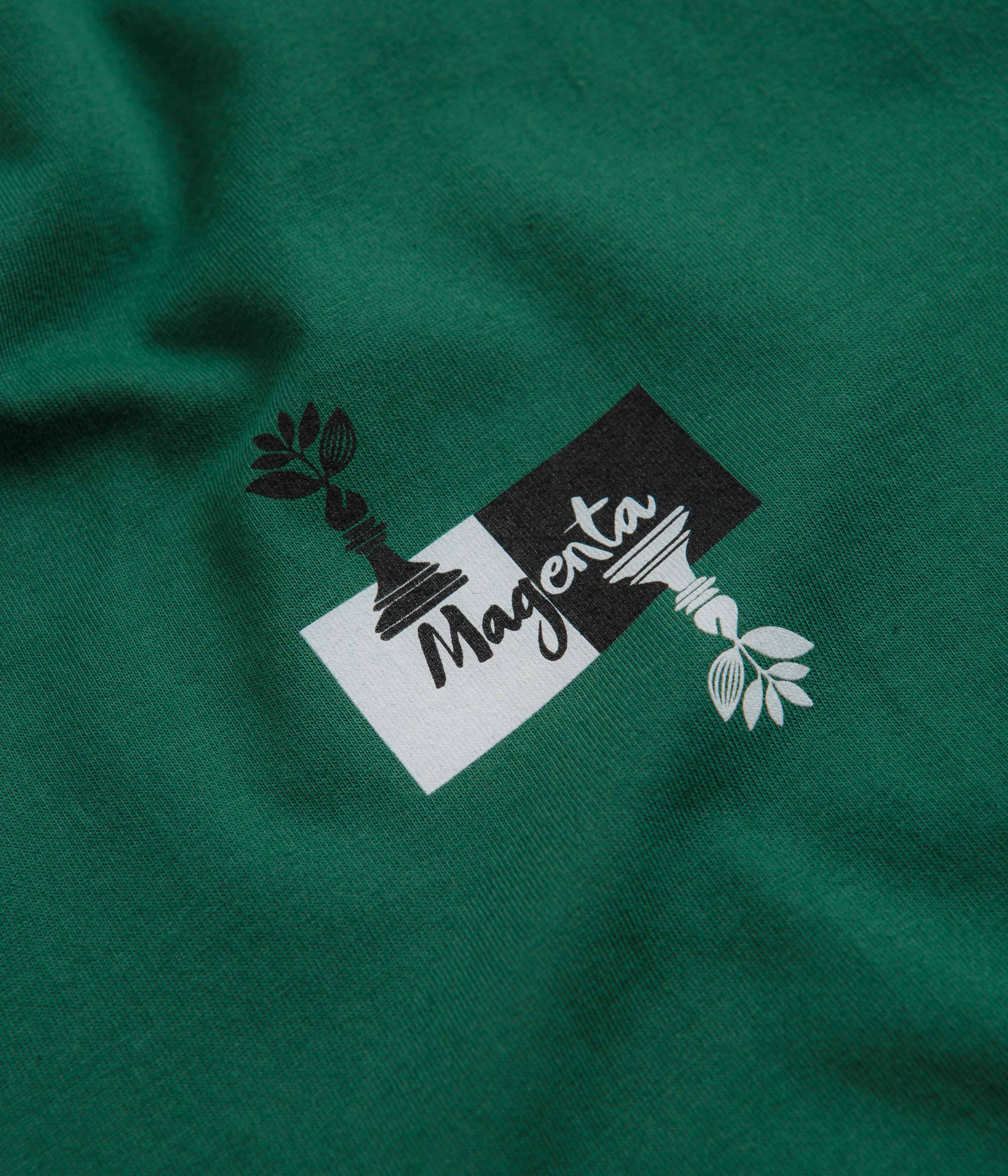 Magenta Chess T-Shirt - Green - Image 3