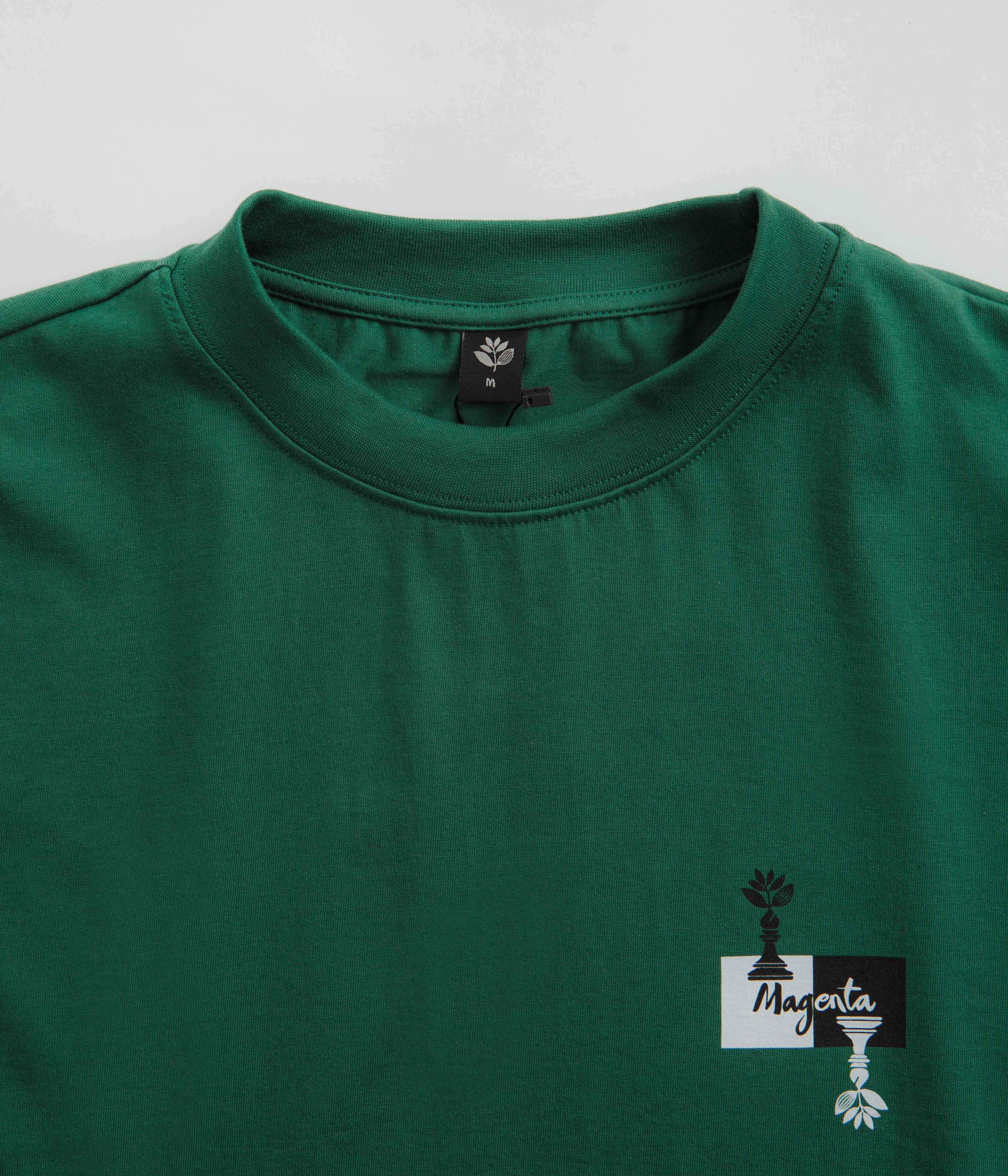 Magenta Chess T-Shirt - Green - Image 4