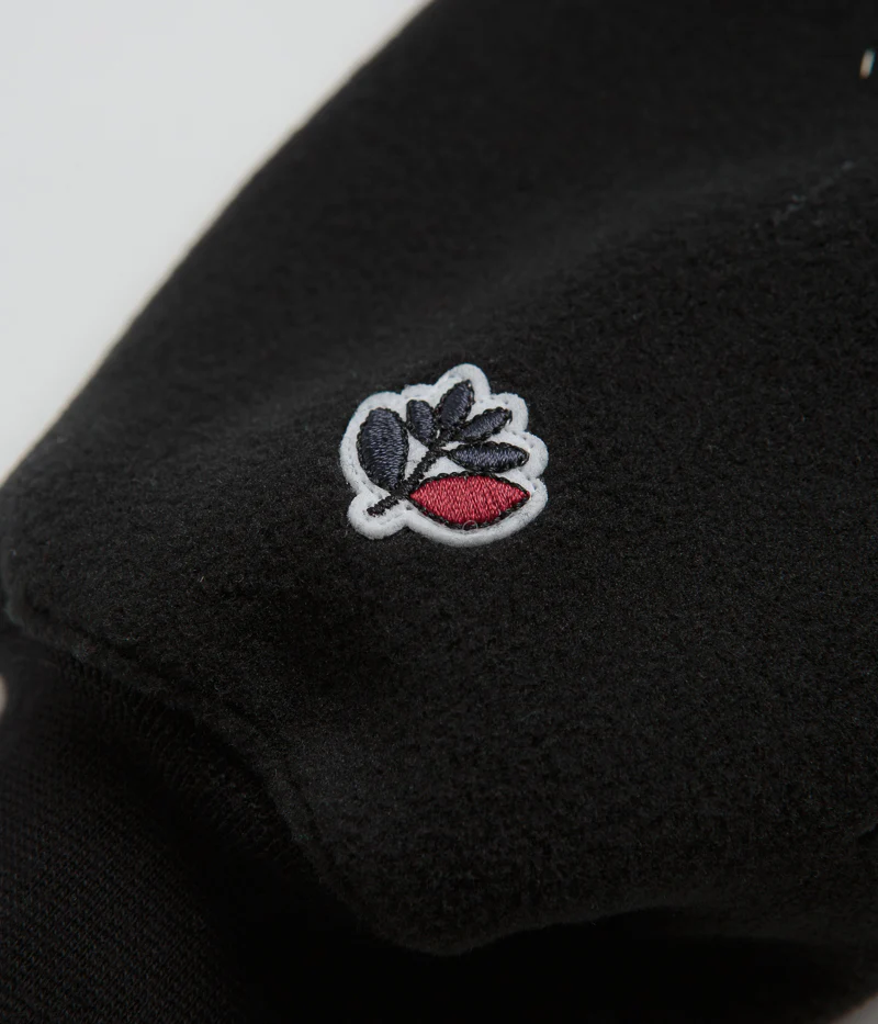 Magenta Loop Fleece Hoodie - Black - Image 5