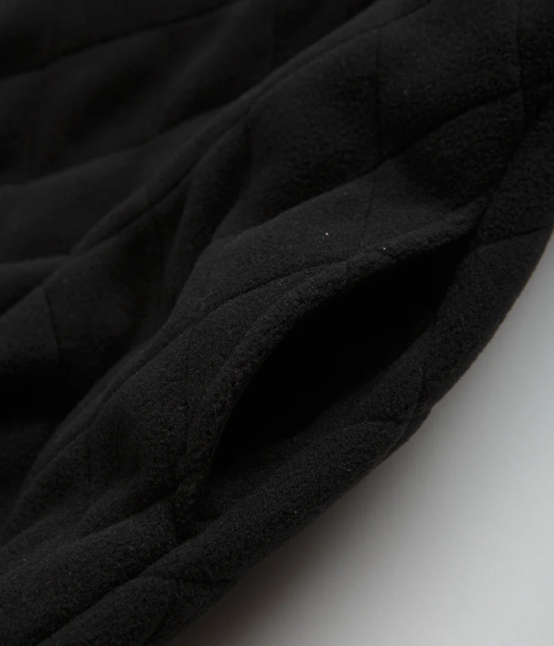 Magenta Lunar Quilted High Neck Sweatshirt - Black - Image 6