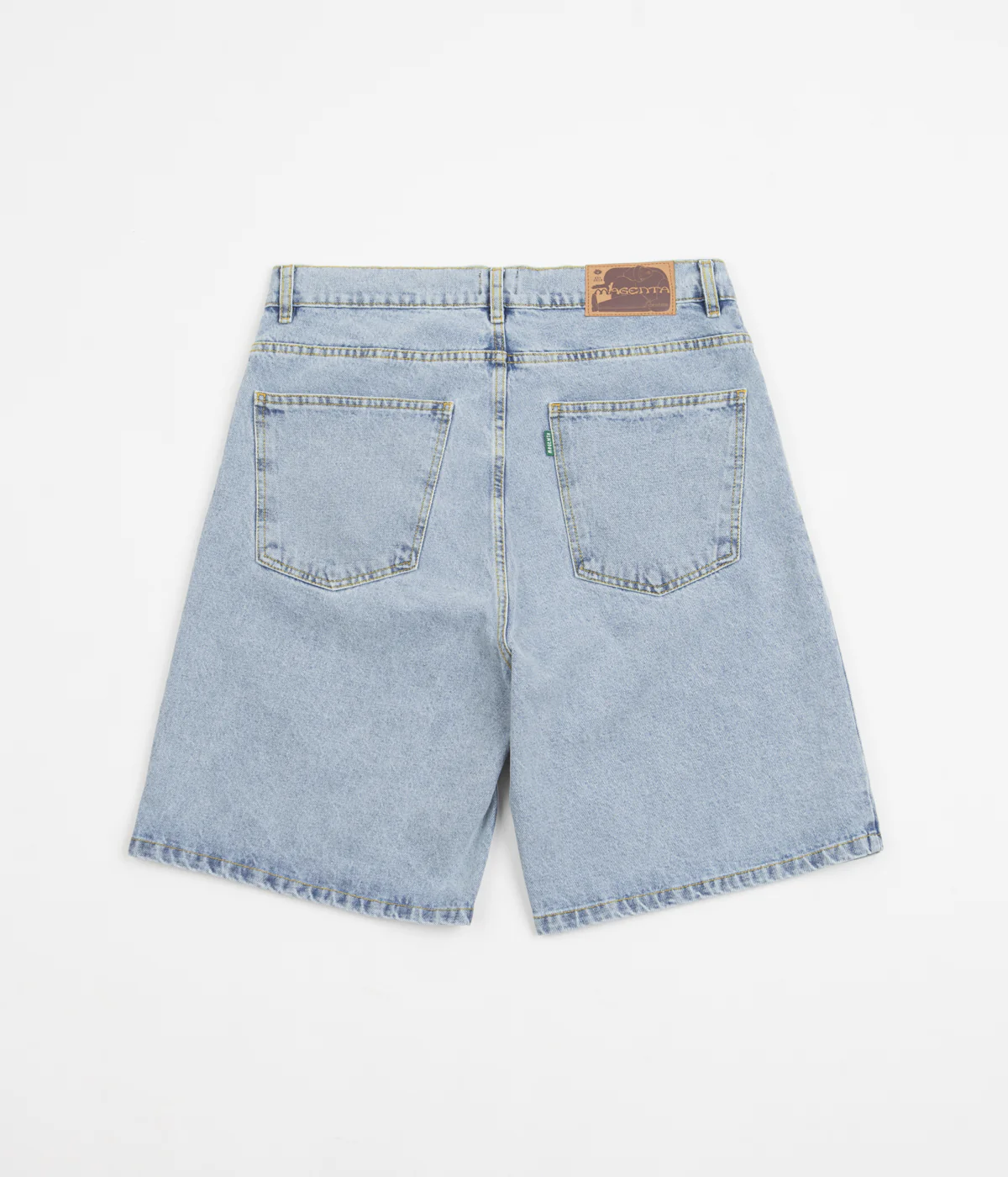 Magenta OG Denim Long Shorts - Washed Blue - Image 3