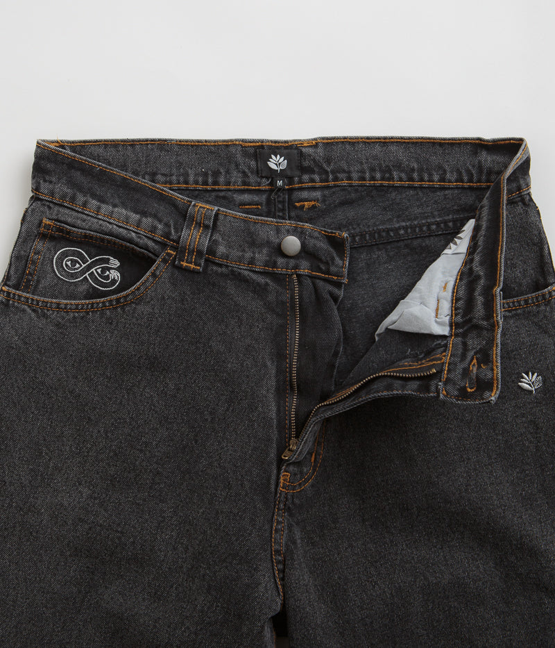 Magenta OG Denim Pants - Distressed Black - Image 5