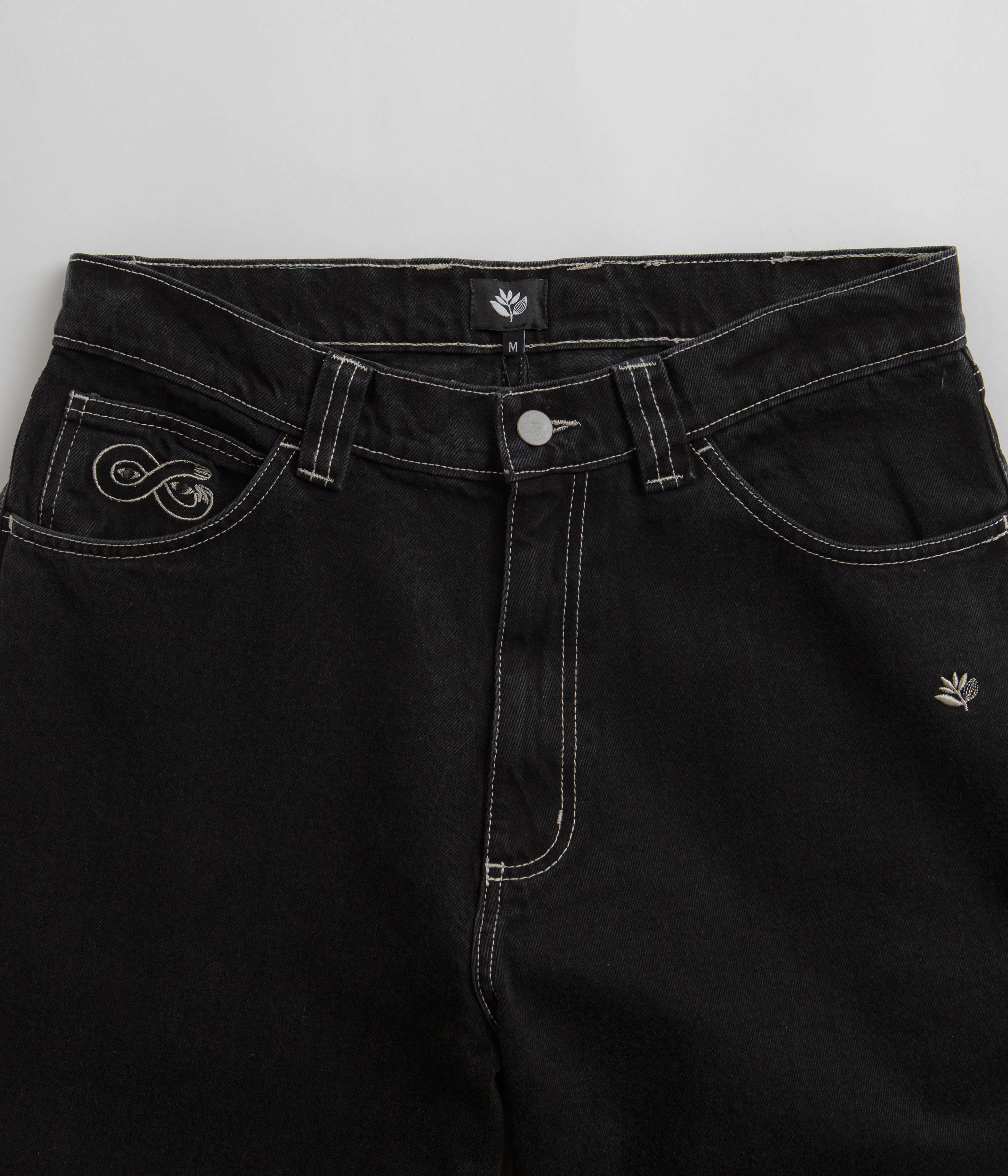 Magenta OG Stitch Jeans - Black Denim - Image 4