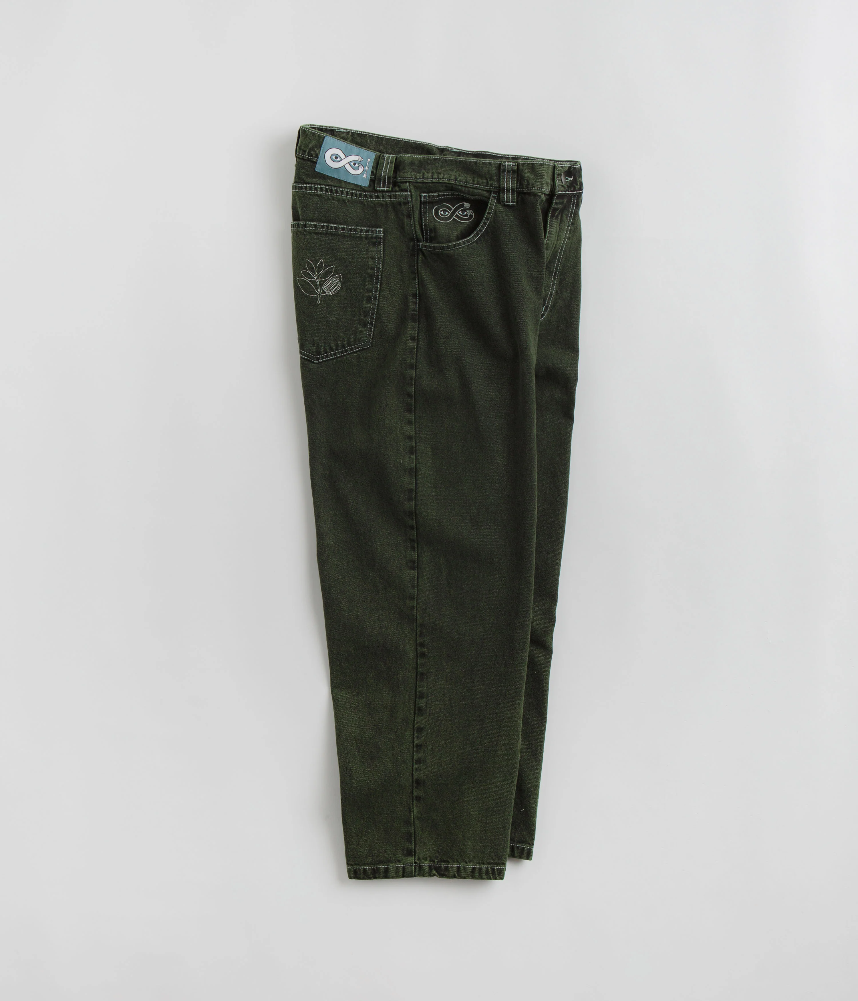 Magenta OG Stitch Jeans - Green Denim - Image 2