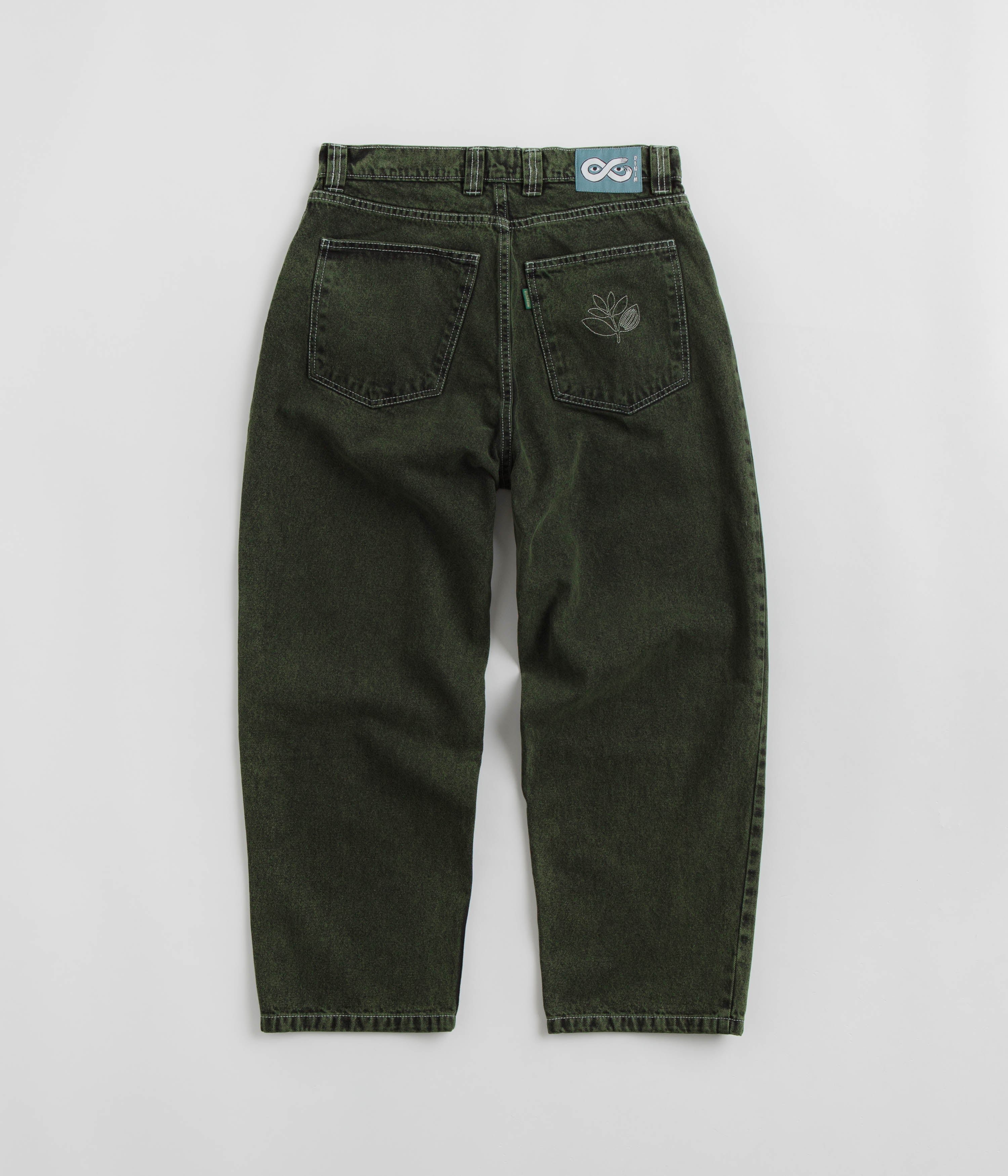 Magenta OG Stitch Jeans - Green Denim - Image 3