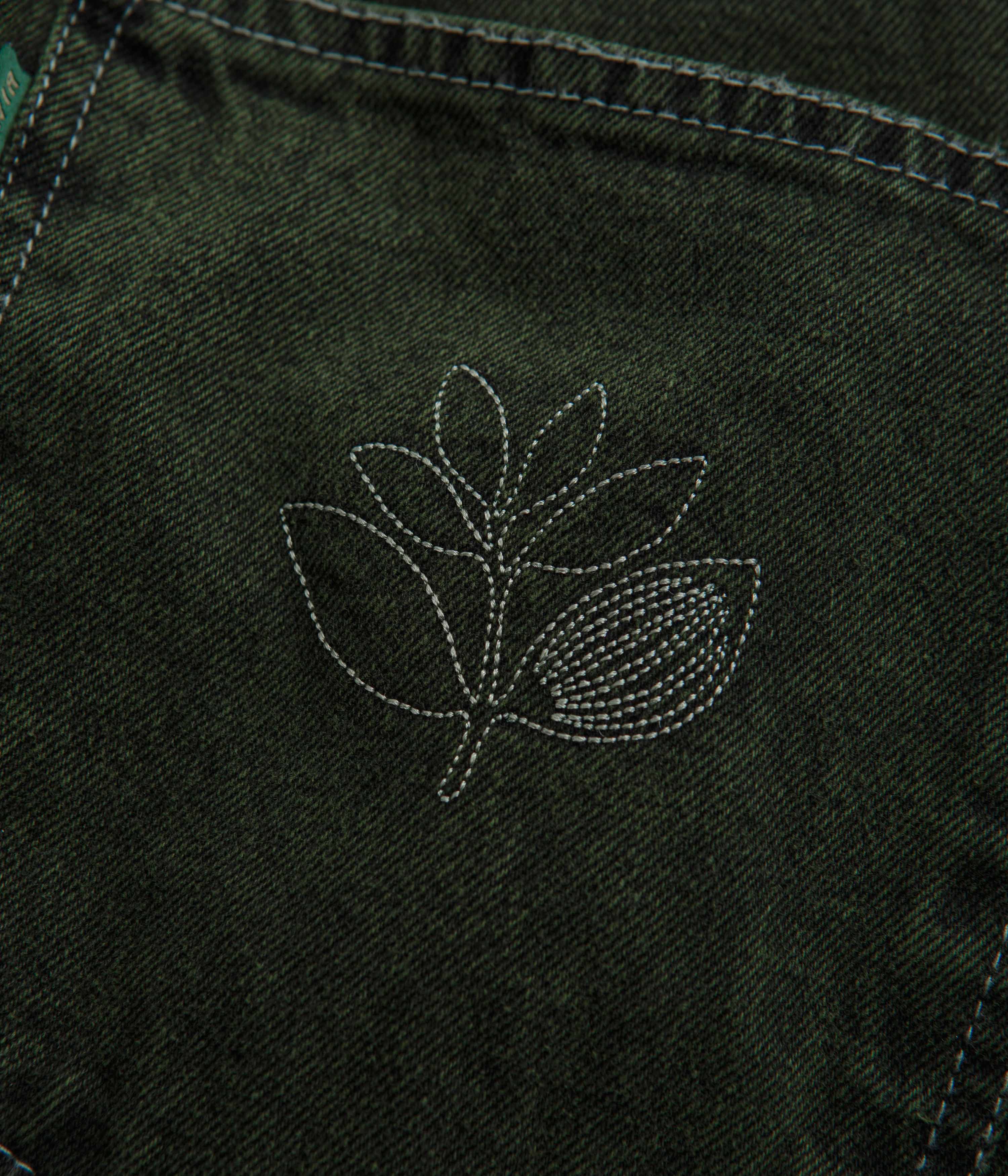 Magenta OG Stitch Jeans - Green Denim - Image 9