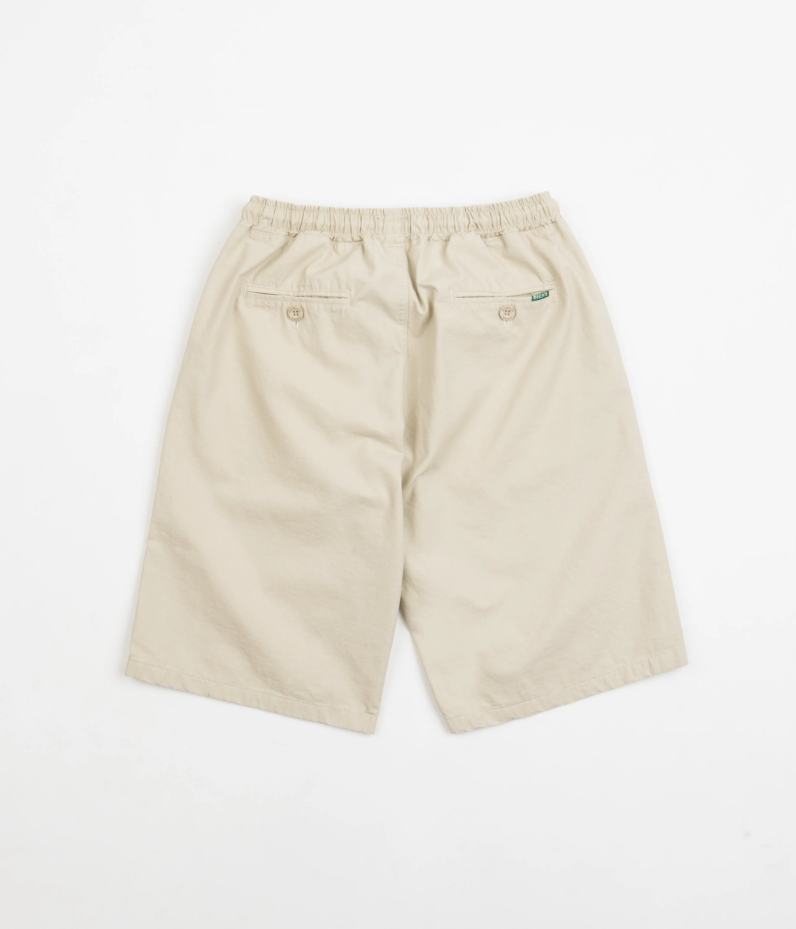 Magenta Ripstop Loose Long Shorts - Sand - Image 3