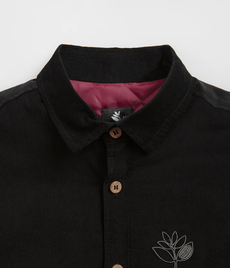 Magenta Rover Cord Overshirt - Black - Image 5