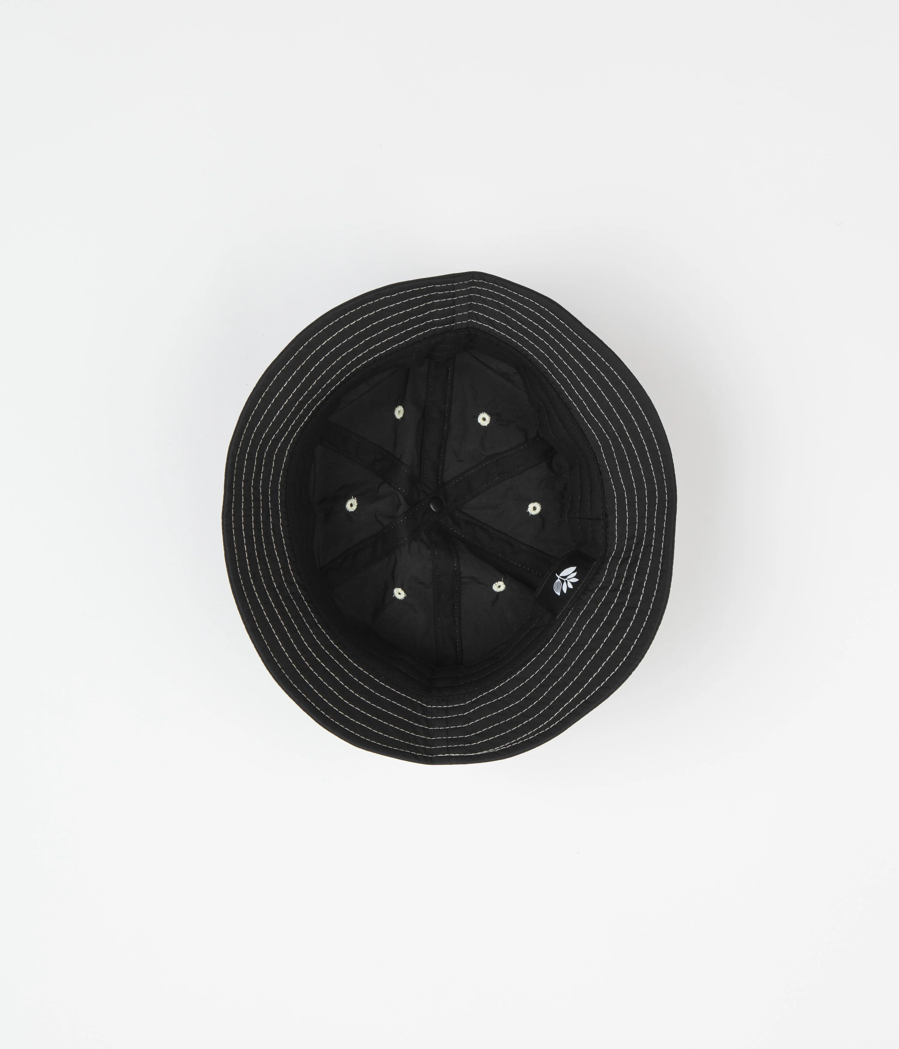 Magenta Stitch Bucket Hat - Black - Image 3