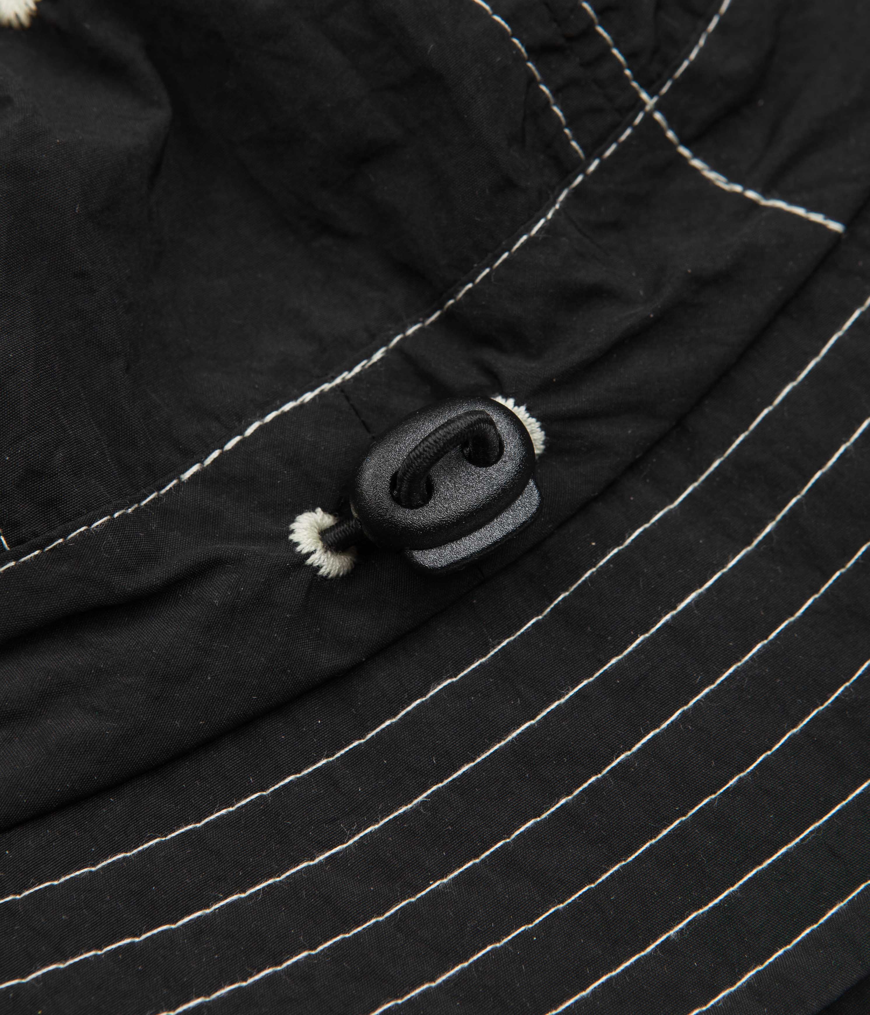 Magenta Stitch Bucket Hat - Black - Image 5