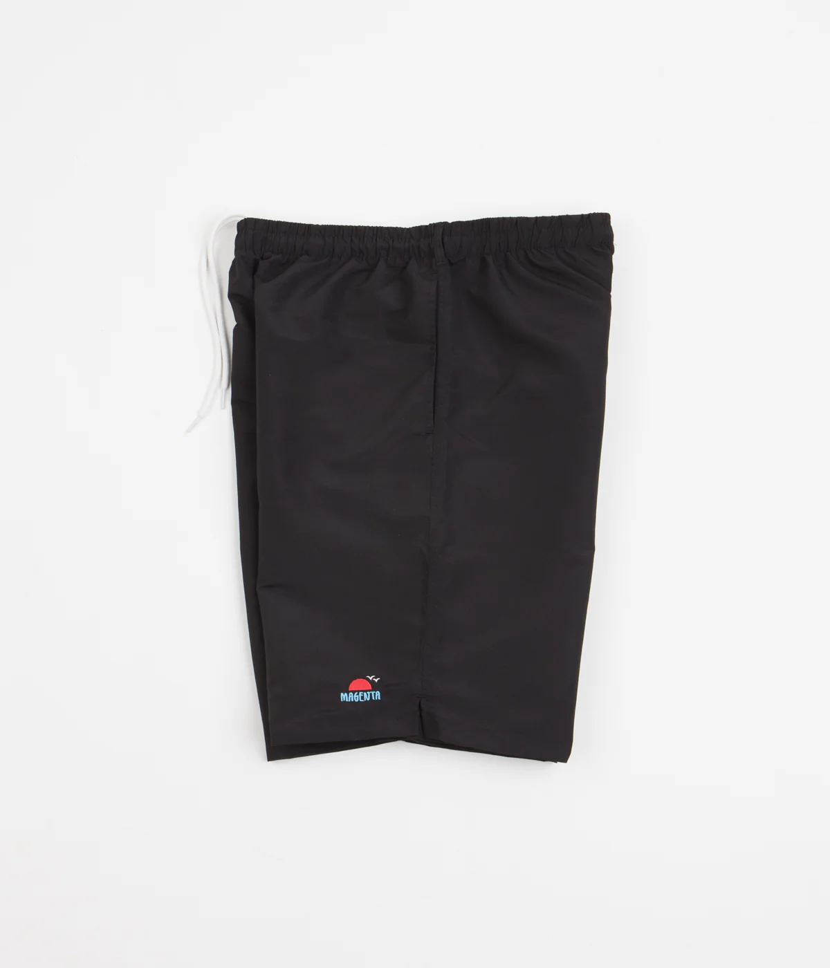 Magenta Sunset Nylon Shorts - Black - Image 2