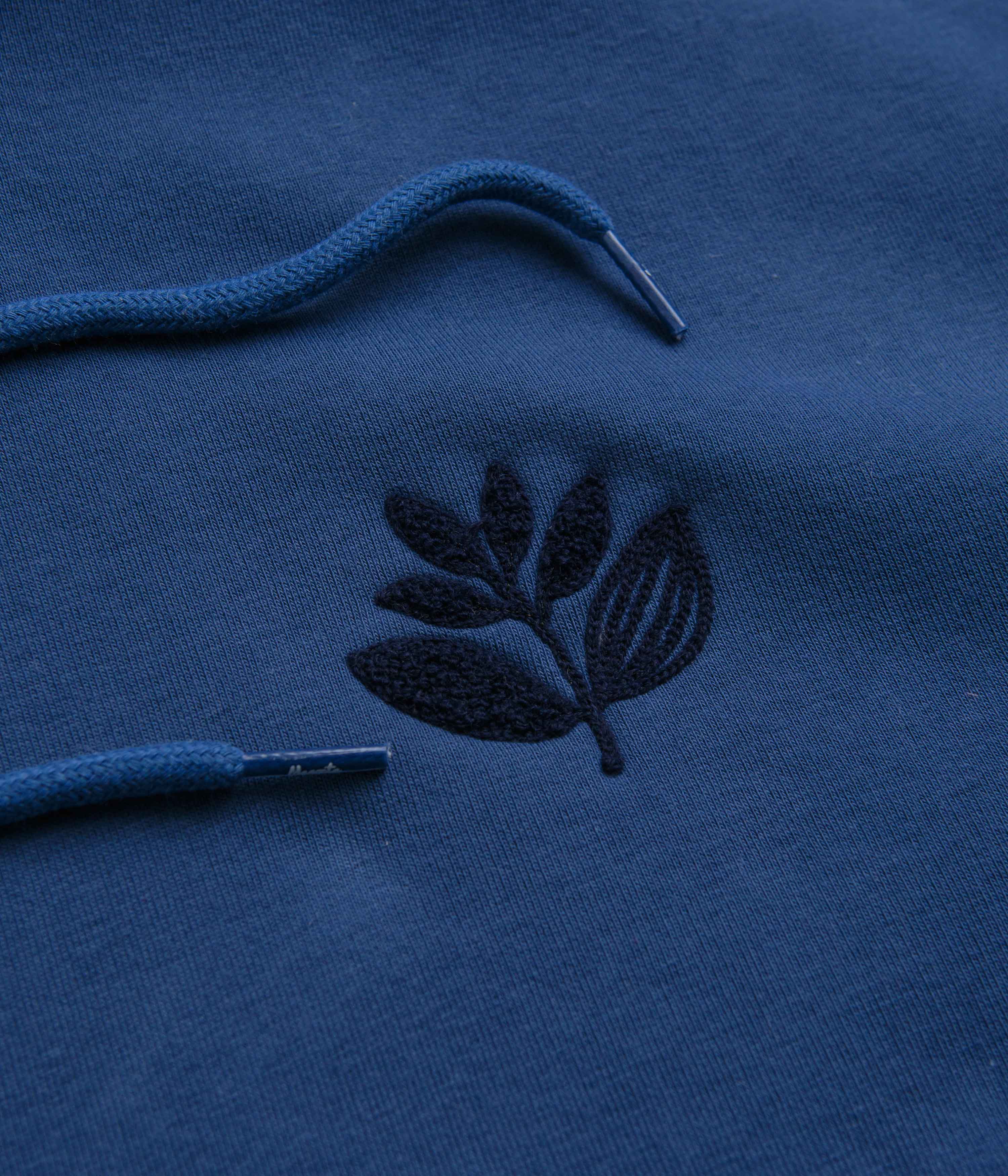 Magenta Terry Plant Hoodie - Ocean Blue - Image 5