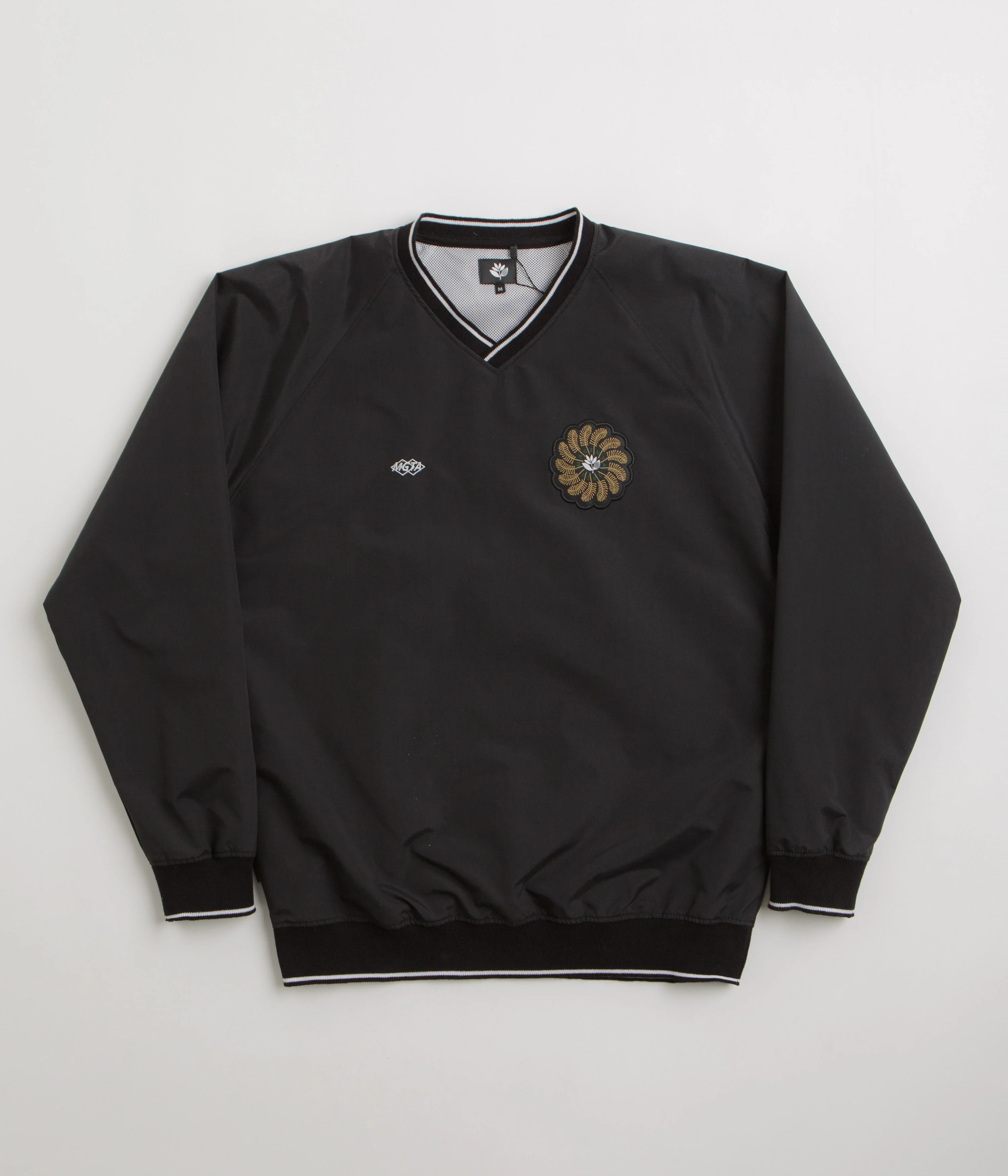 Magenta Tres Tech V Neck Sweatshirt - Black