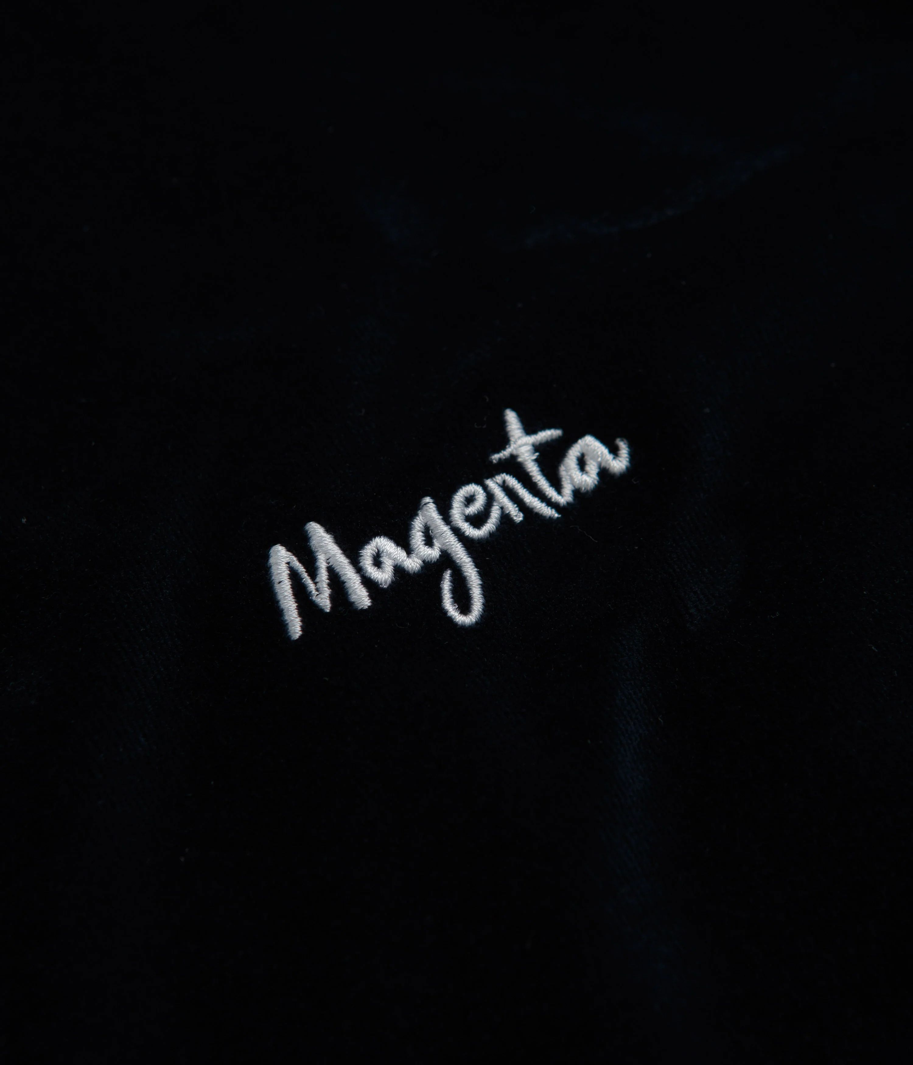 Magenta Velours T-Shirt - Navy - Image 3
