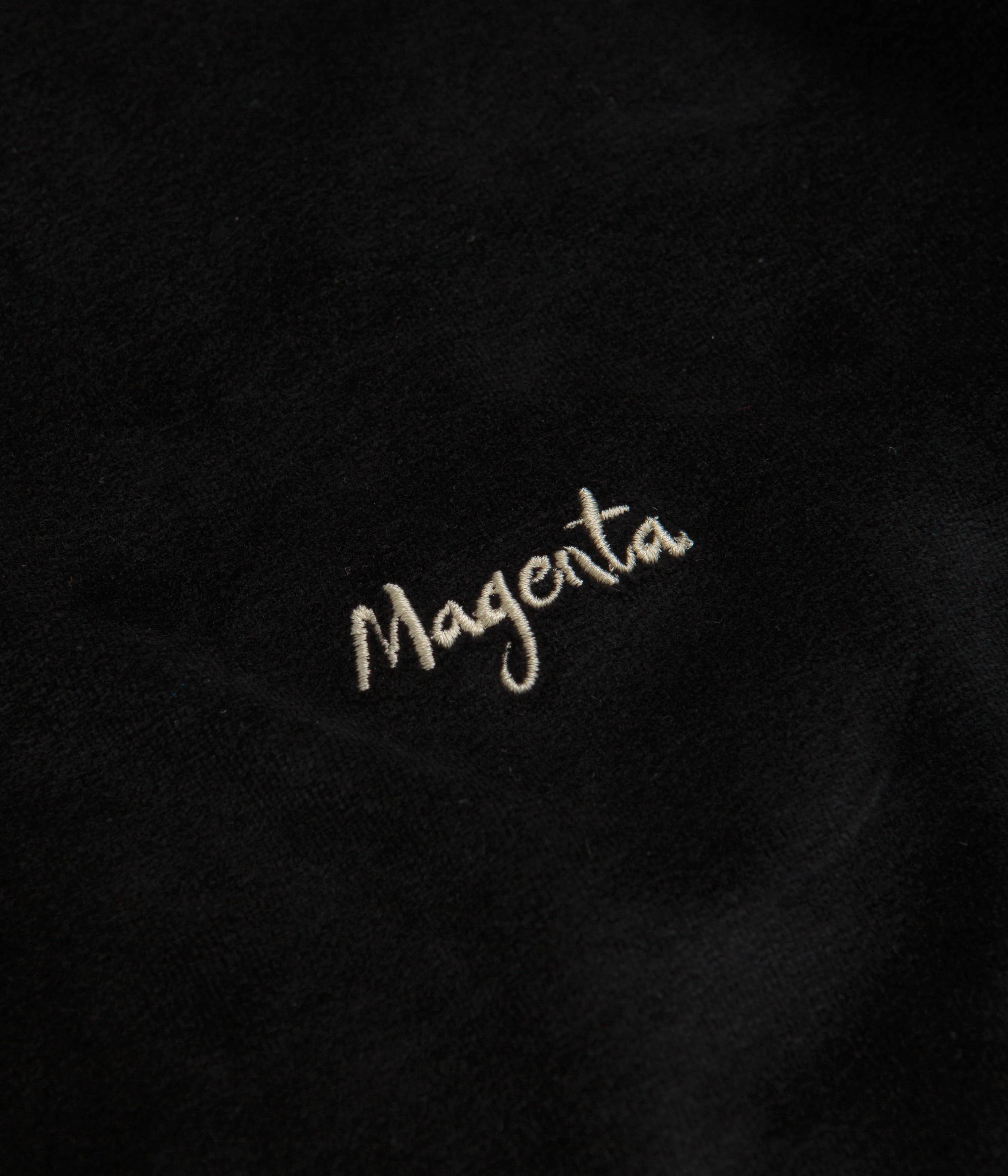 Magenta Velvet Long Sleeve T-Shirt - Black - Image 5