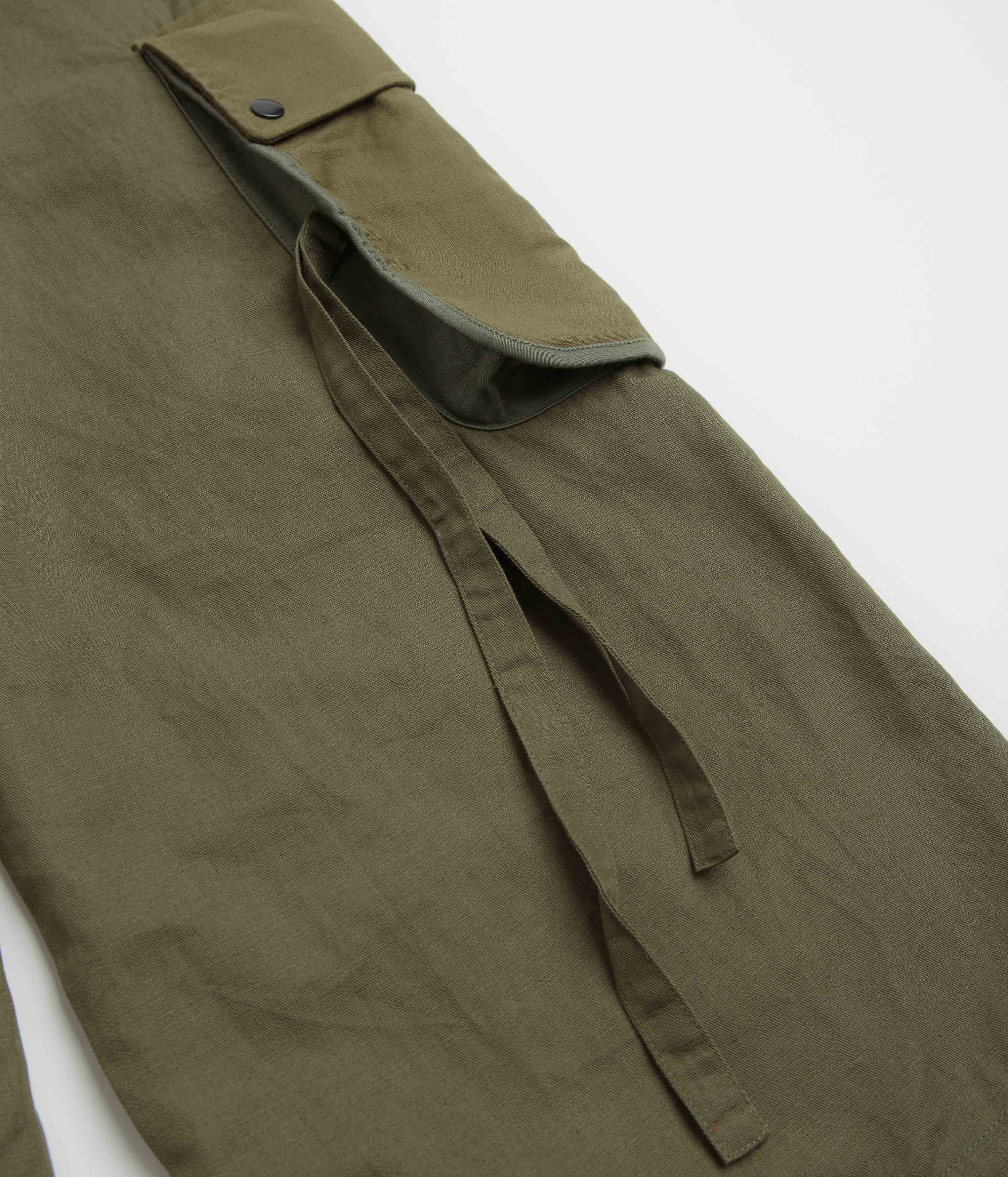 Maharishi M42 Hakama Cropped Track Pants - Olive - Image 8