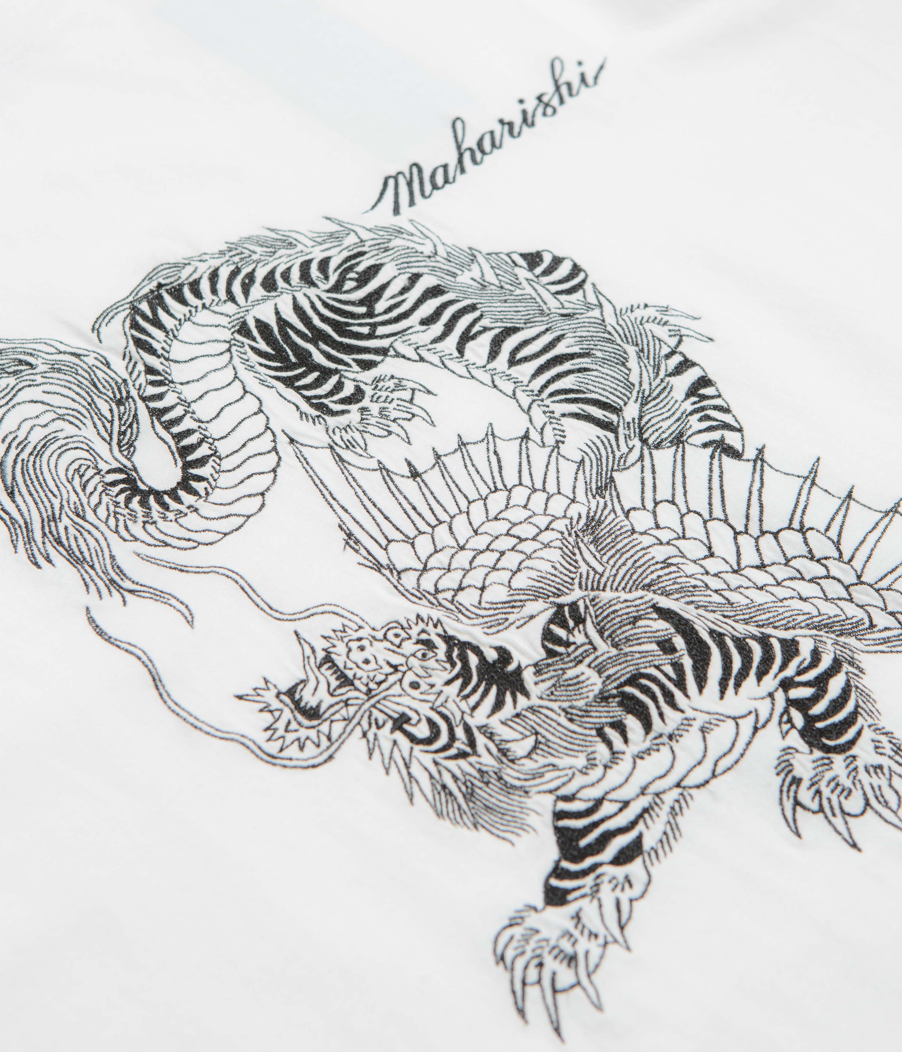 Maharishi Tiger Dragon T-Shirt - White - Image 3