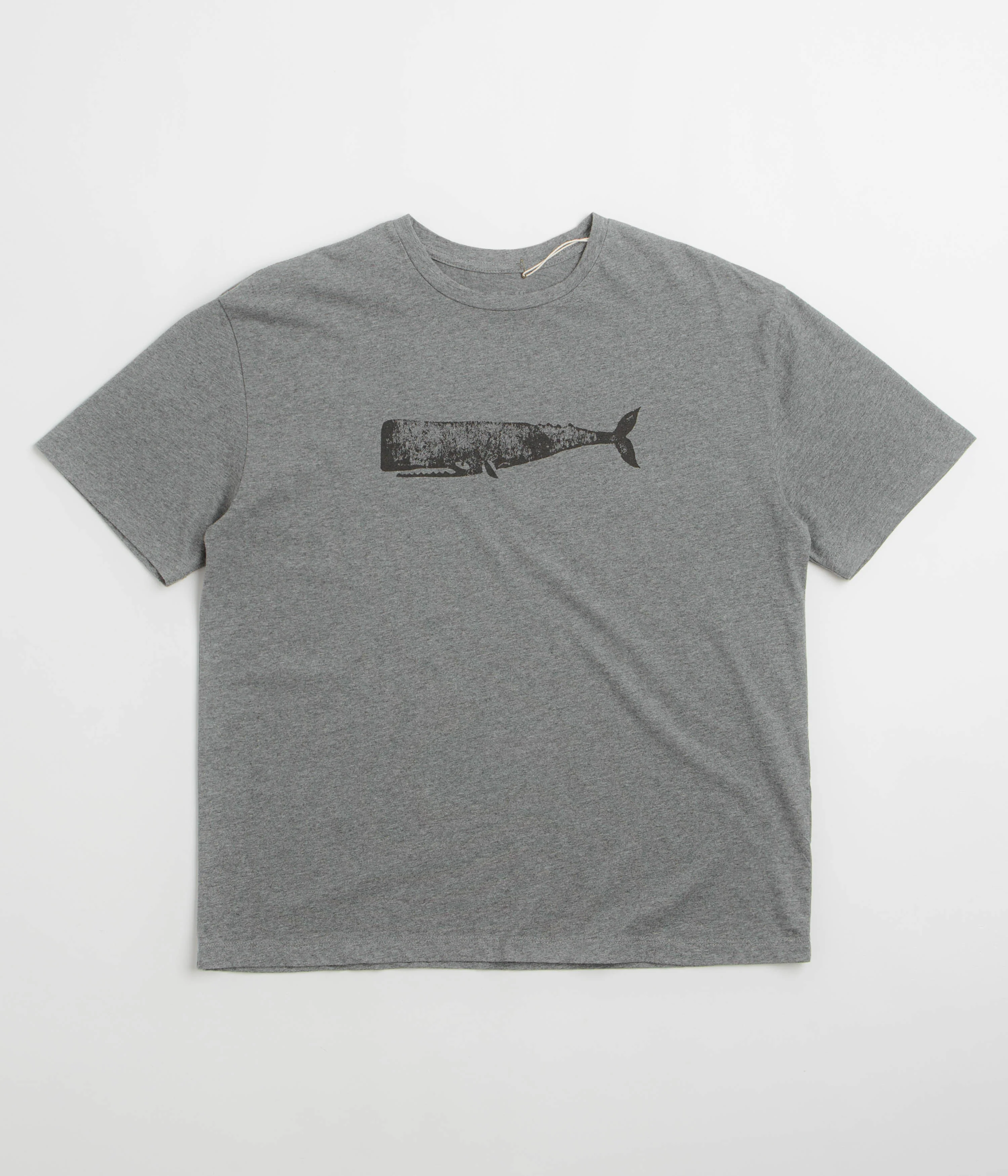 Mollusk Big Whale T-Shirt - Heather Grey