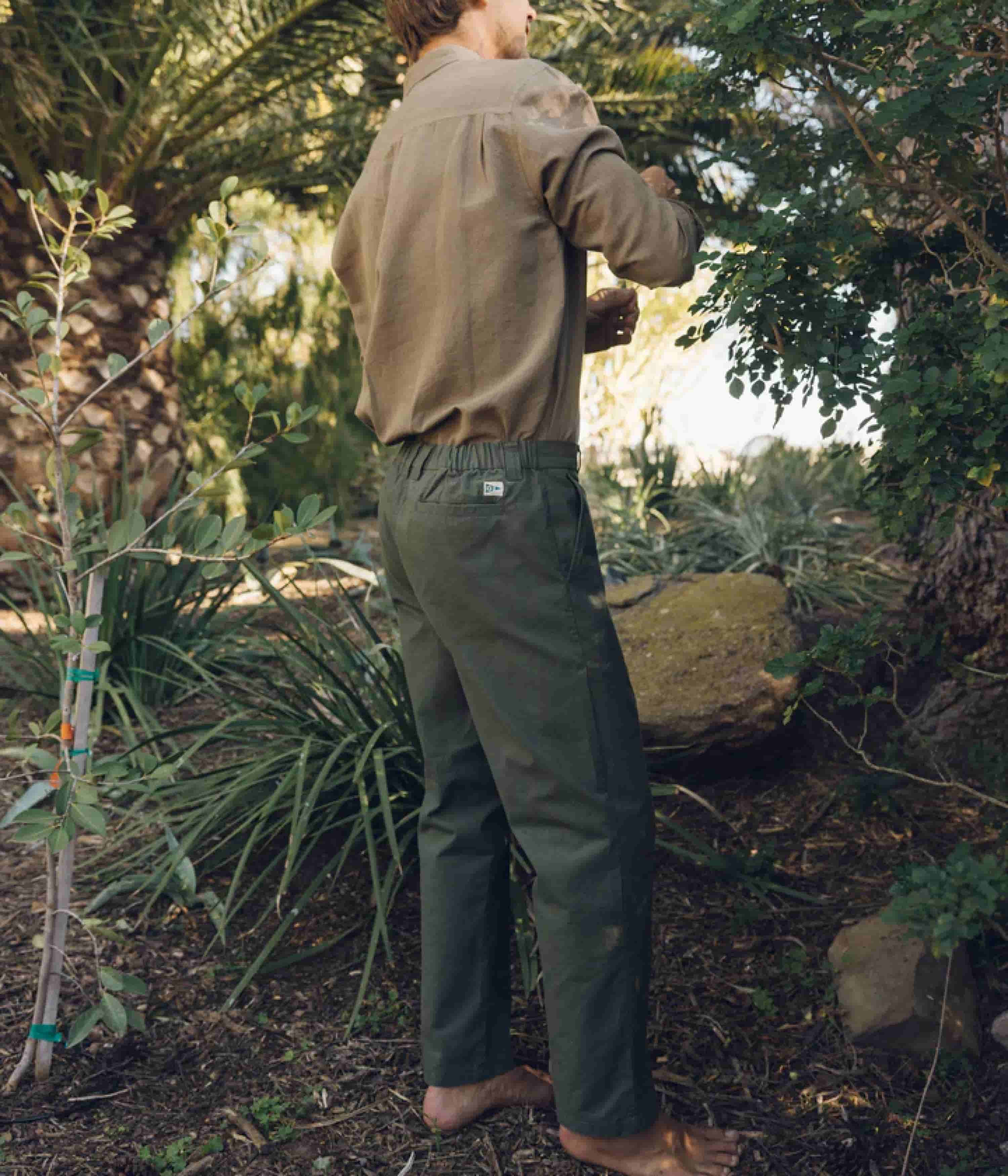 Mollusk Boat Pants - Dark Moss - Image 2