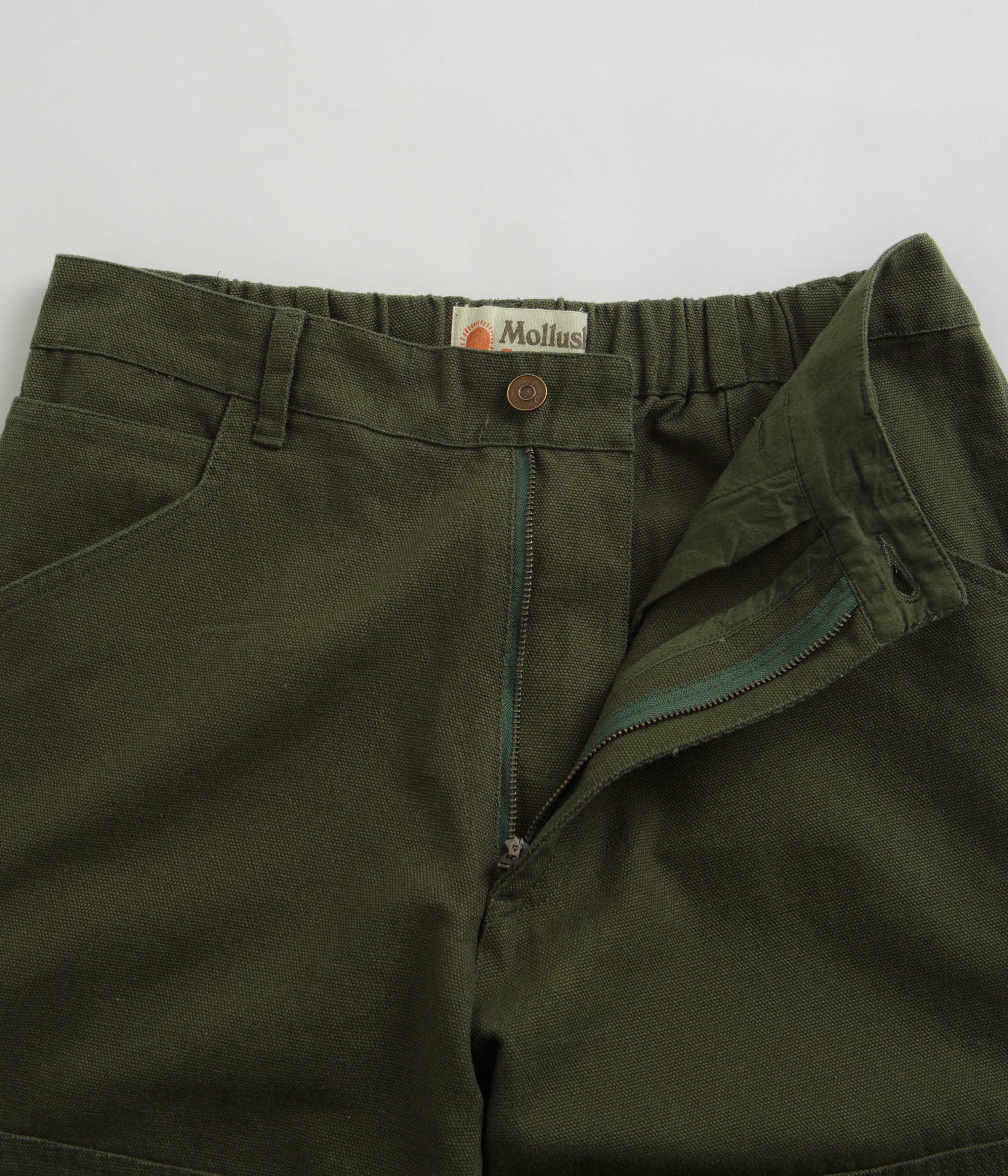 Mollusk Canvas Work Pants - Rover Green - Image 7