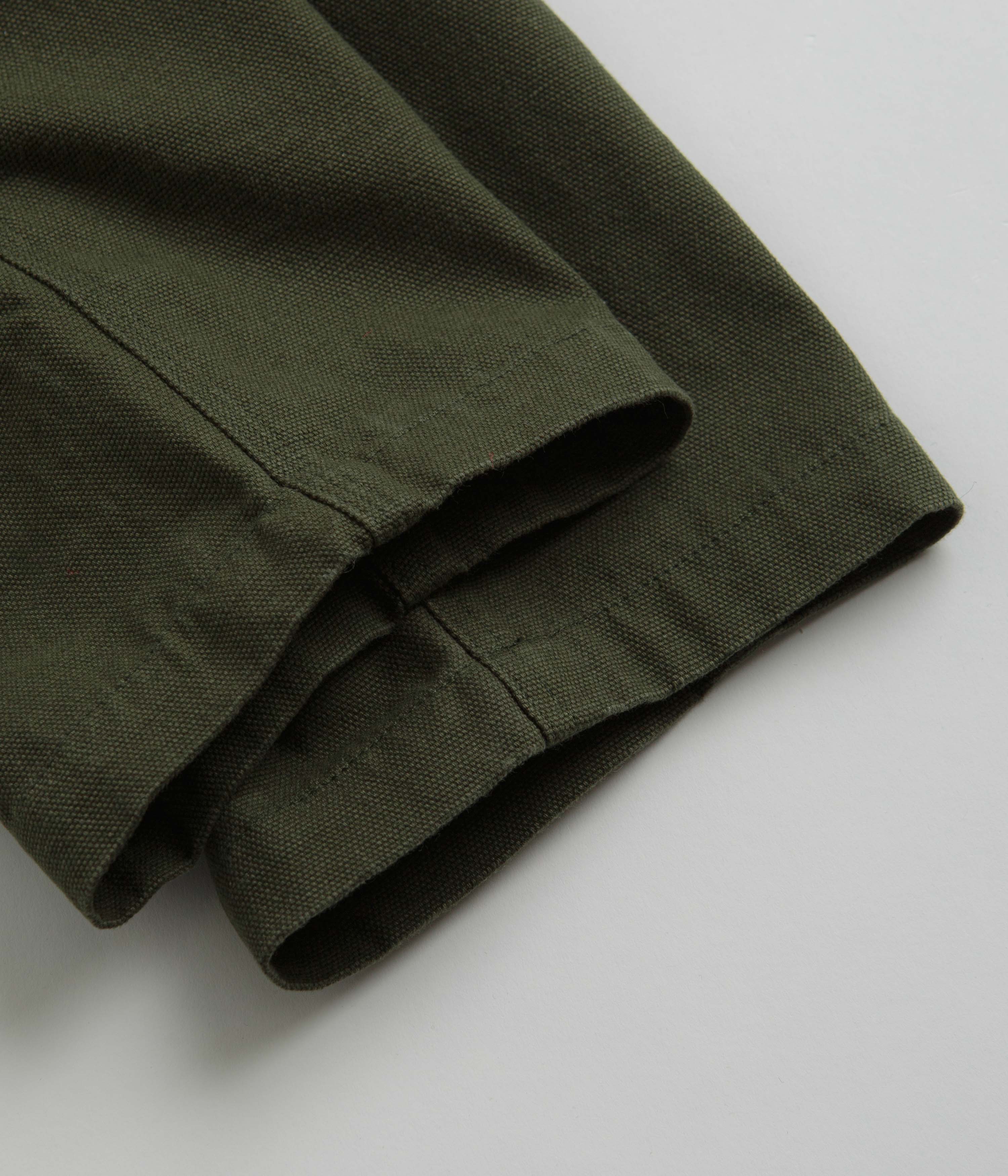 Mollusk Canvas Work Pants - Rover Green - Image 9