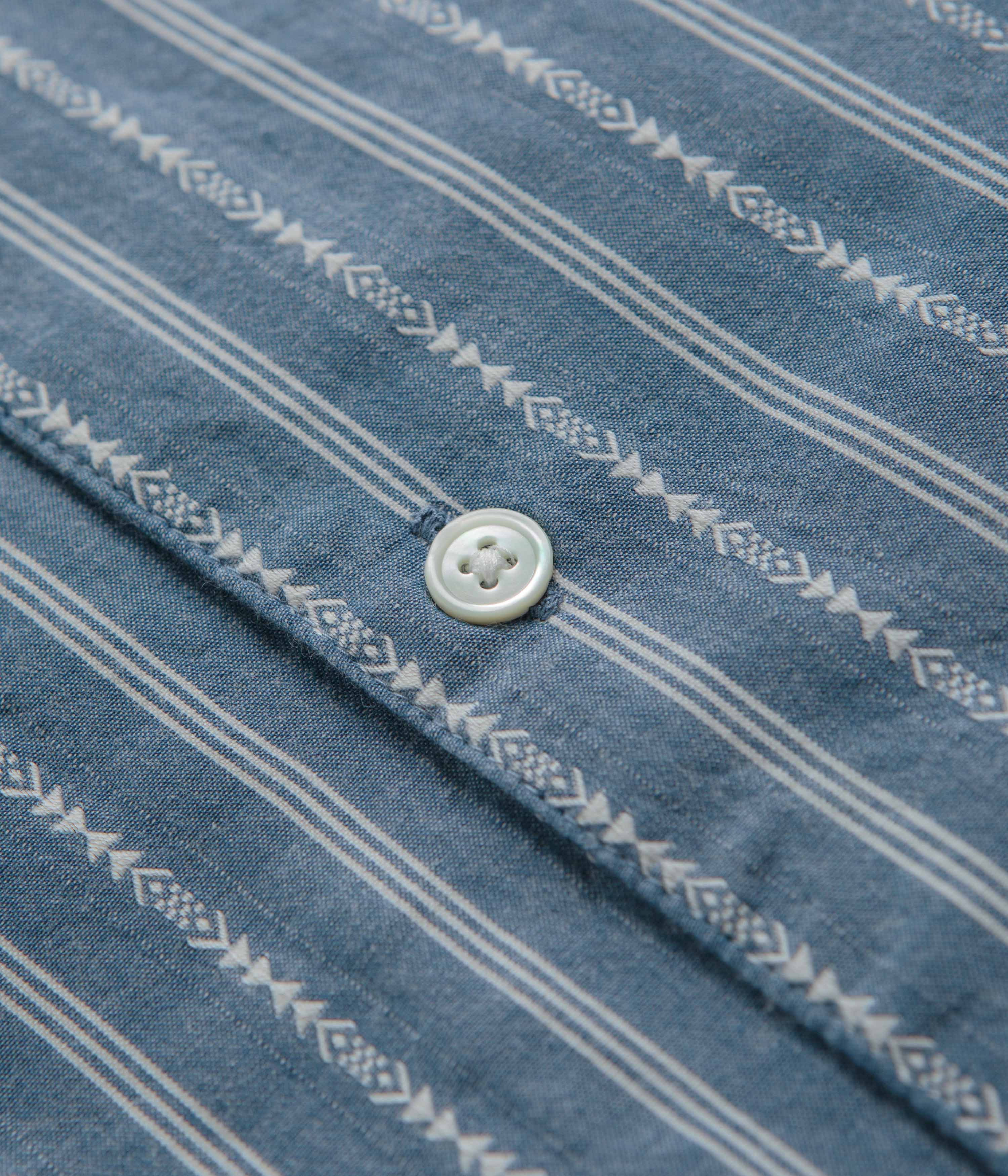 Mollusk Cosmo Shirt - Blue Chambray Dobby - Image 3