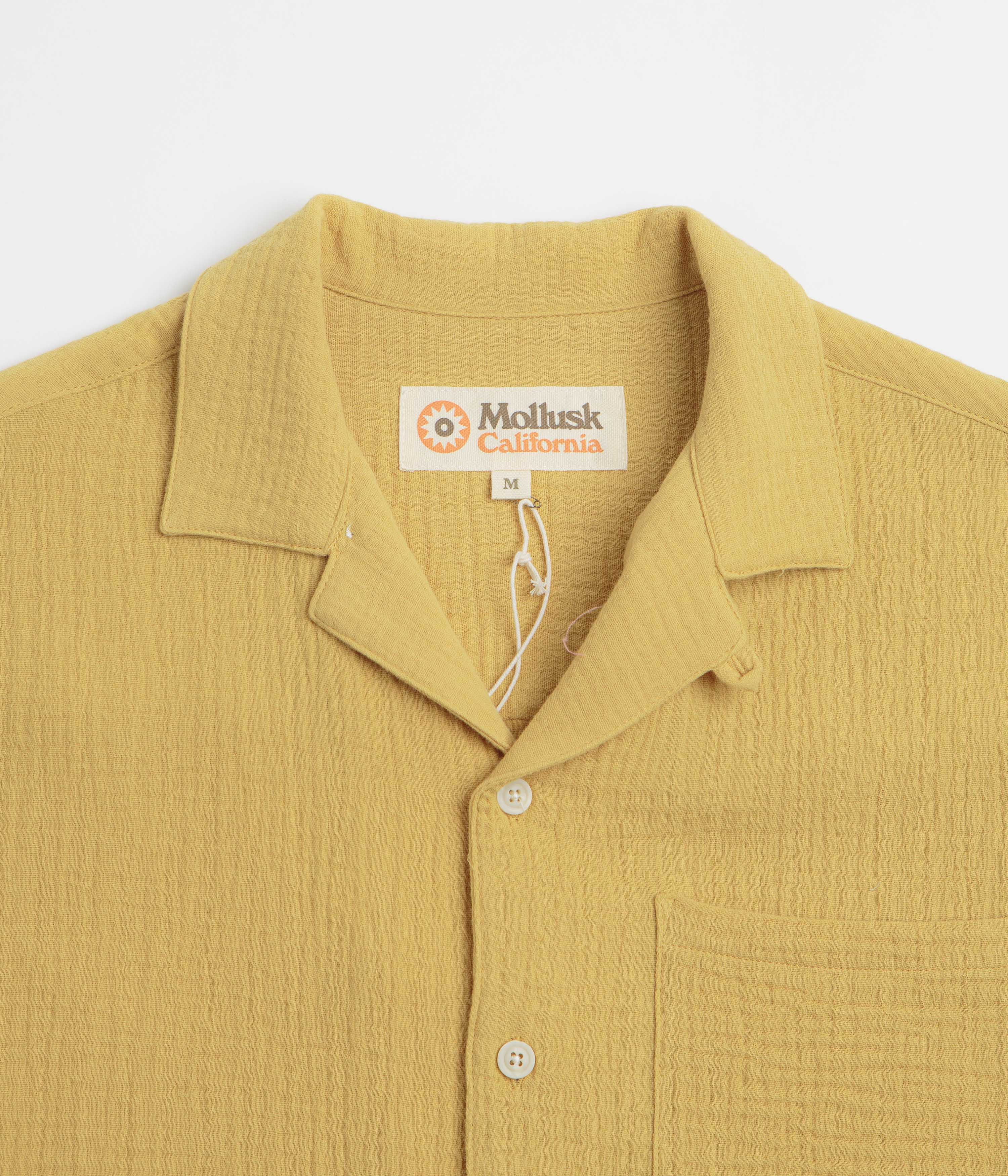 Mollusk Cosmo Short Sleeve Shirt - Saffron - Image 2