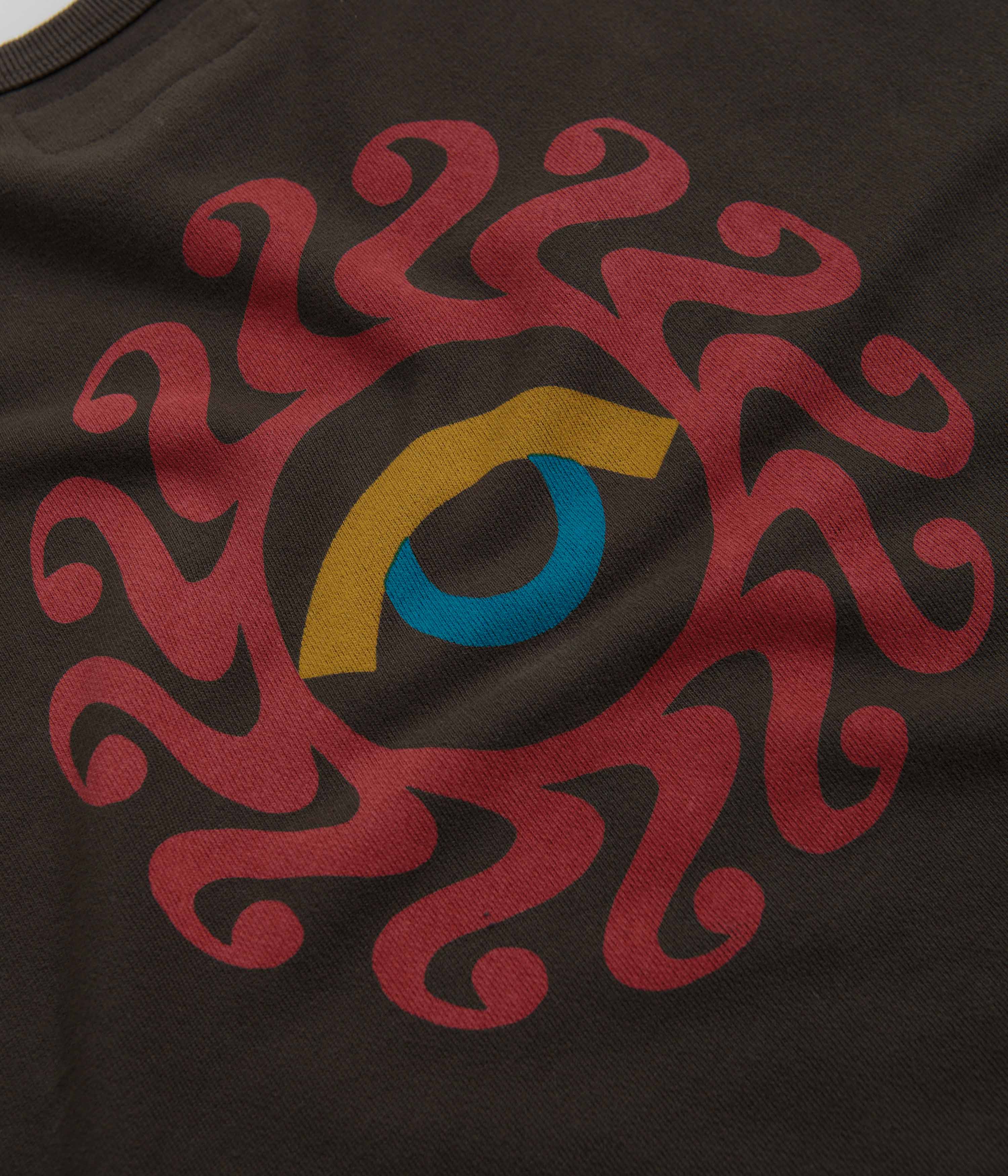 Mollusk Dazy Sun Crewneck Sweatshirt - Faded Black - Image 7