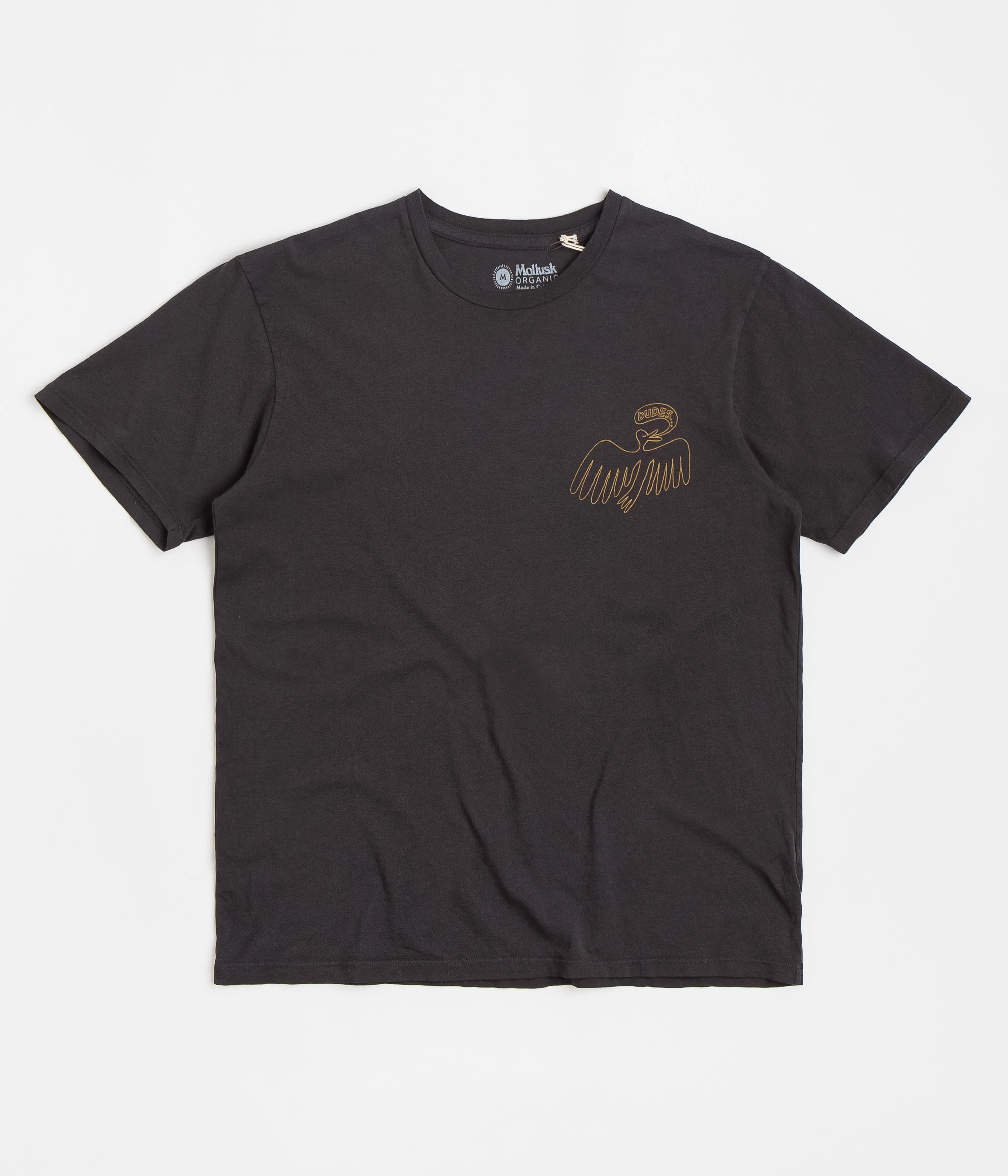 Mollusk Dude Yes T-Shirt - Black Indigo - Image 2