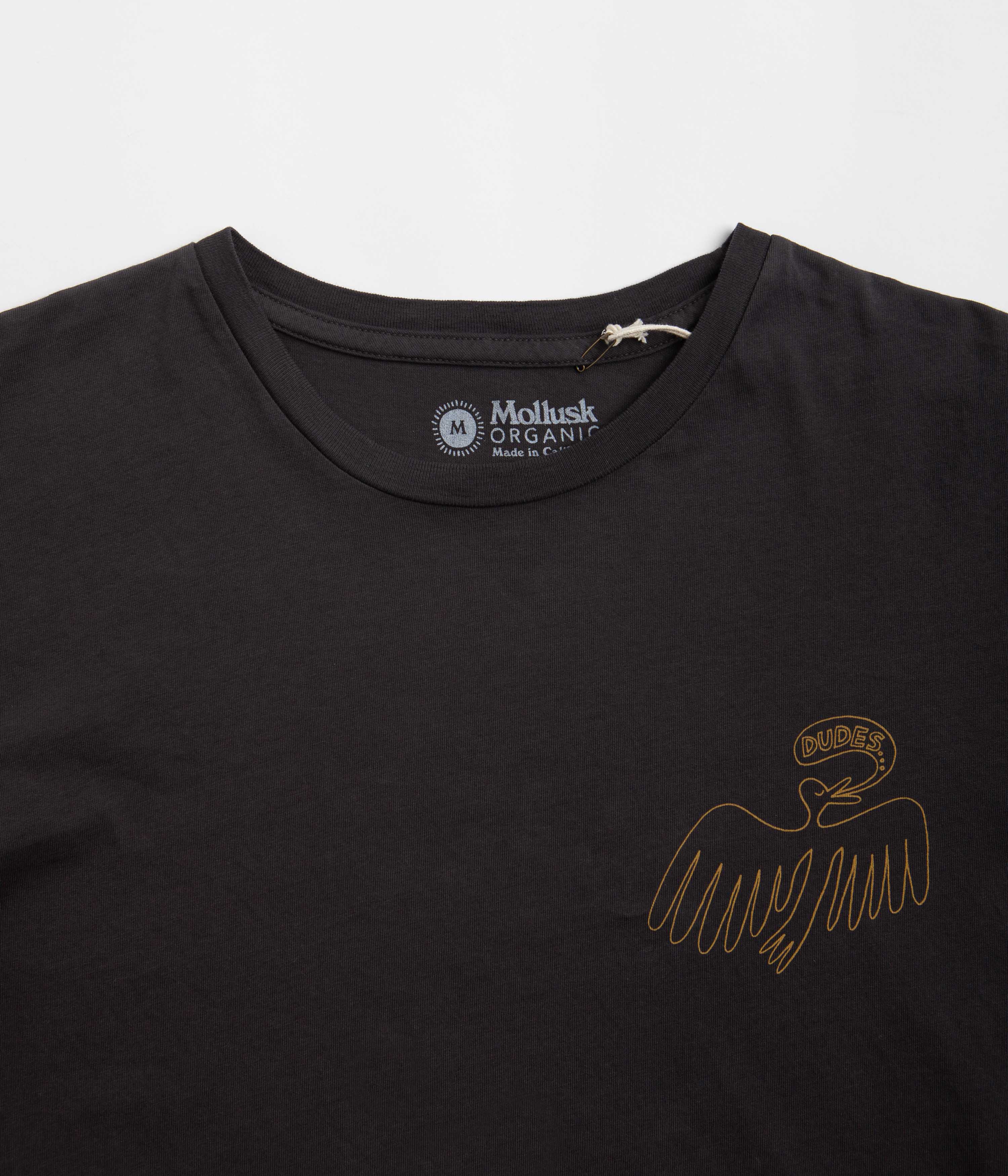 Mollusk Dude Yes T-Shirt - Black Indigo - Image 4