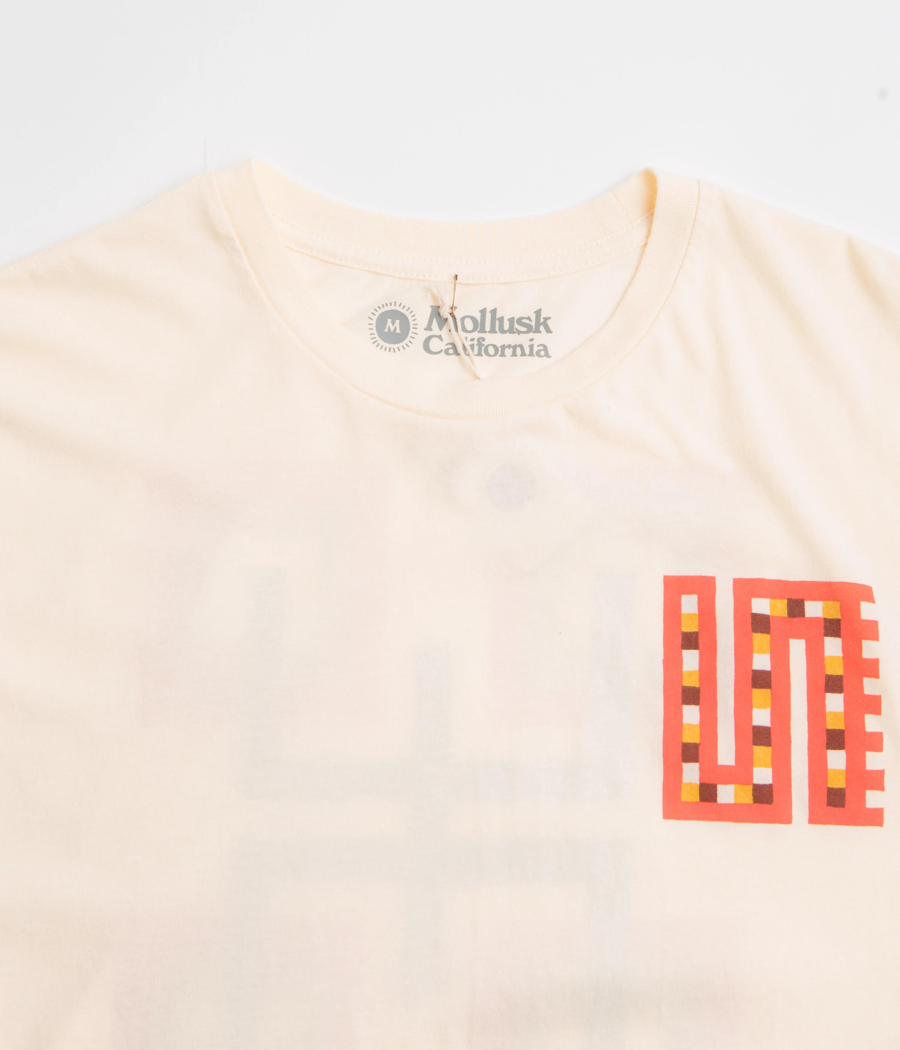 Mollusk Four Square T-Shirt - Super Natural - Image 4