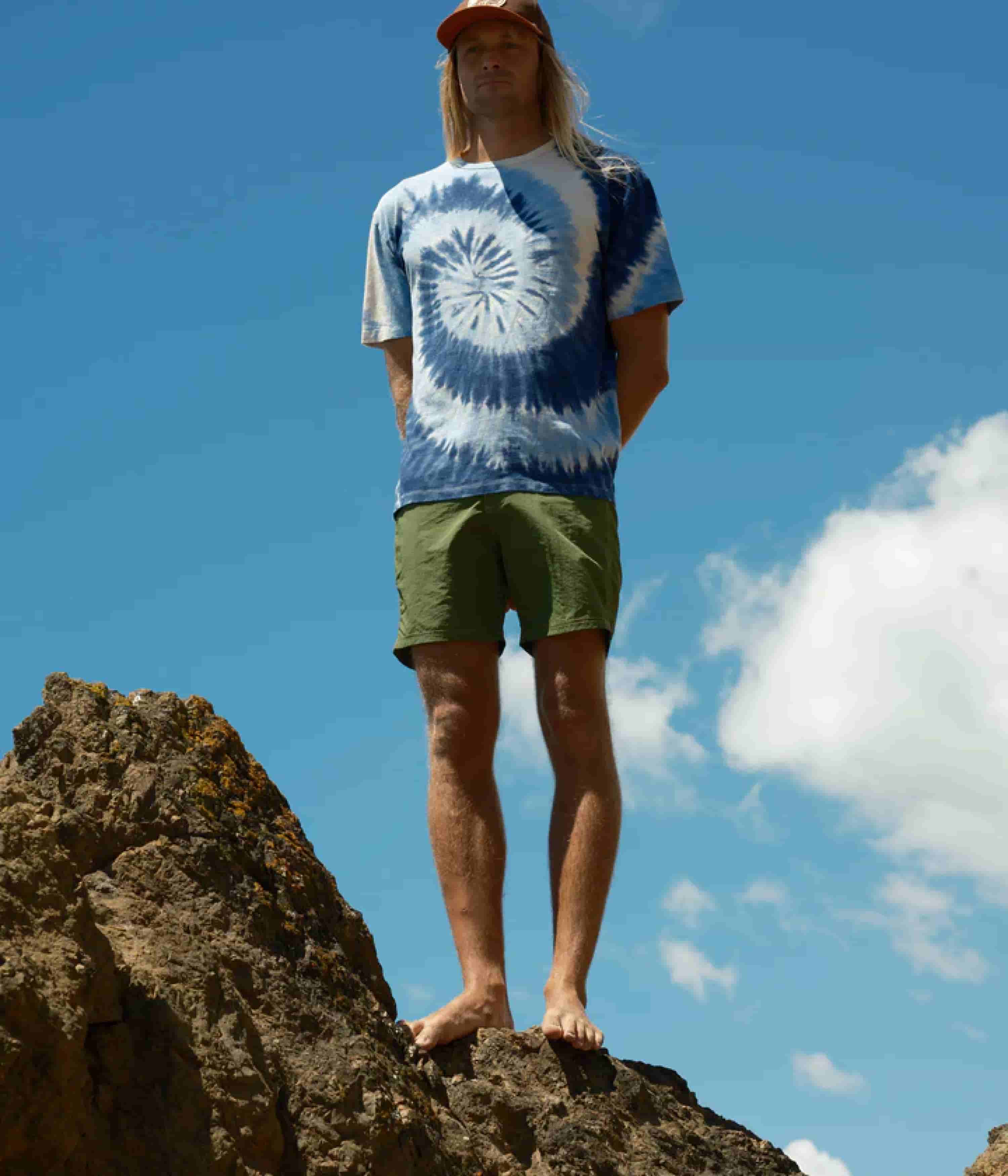 Mollusk Hemp T-Shirt - Indigo Tie-Dye - Image 2