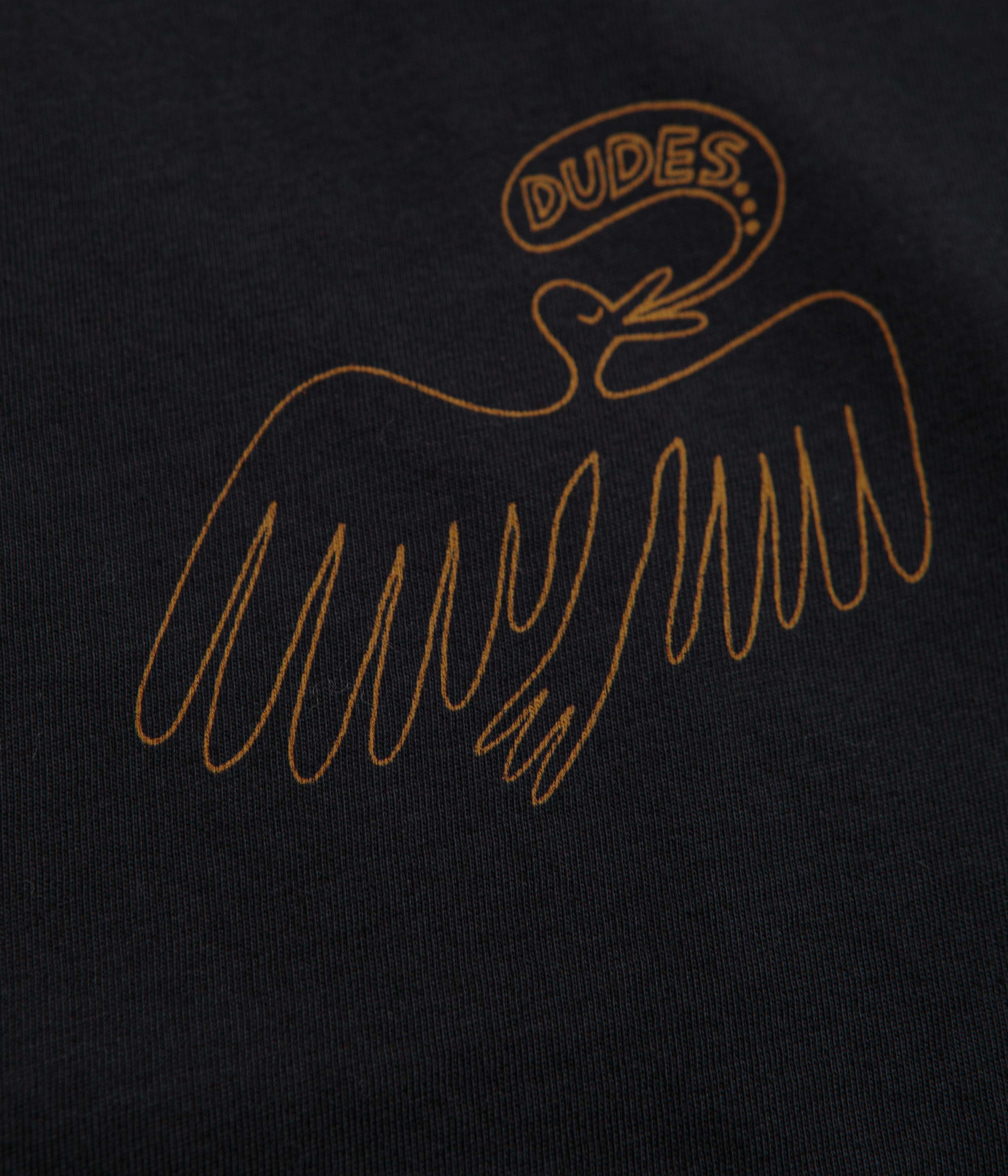 Mollusk Kids Dude Yes T-Shirt - Black Indigo - Image 4