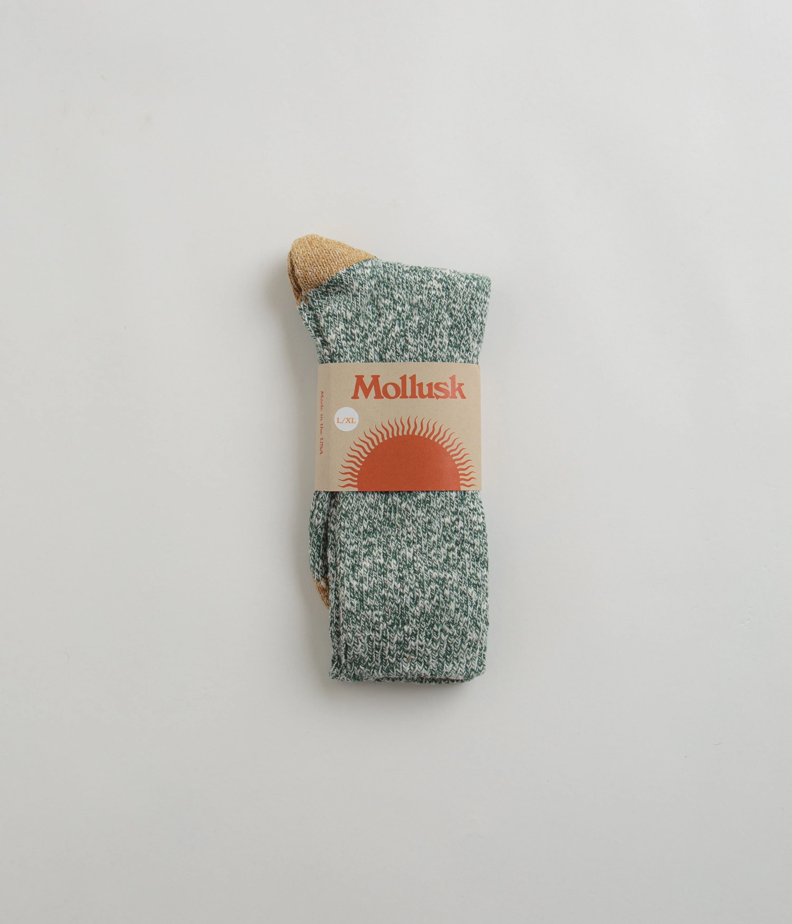 Mollusk Marled Utility Socks - Bottle Green - Image 2