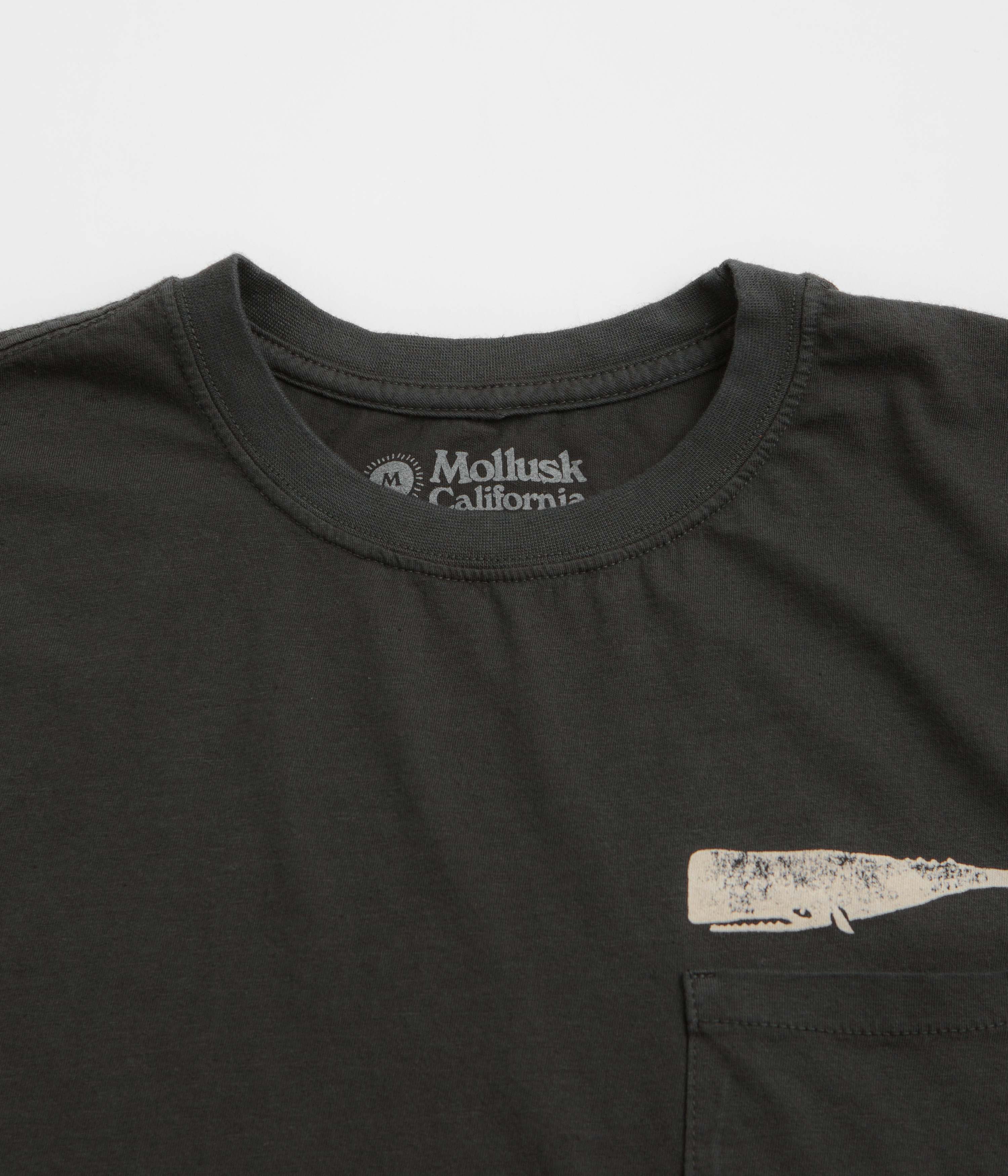 Mollusk Olde Whale T-Shirt - Faded Black - Image 2