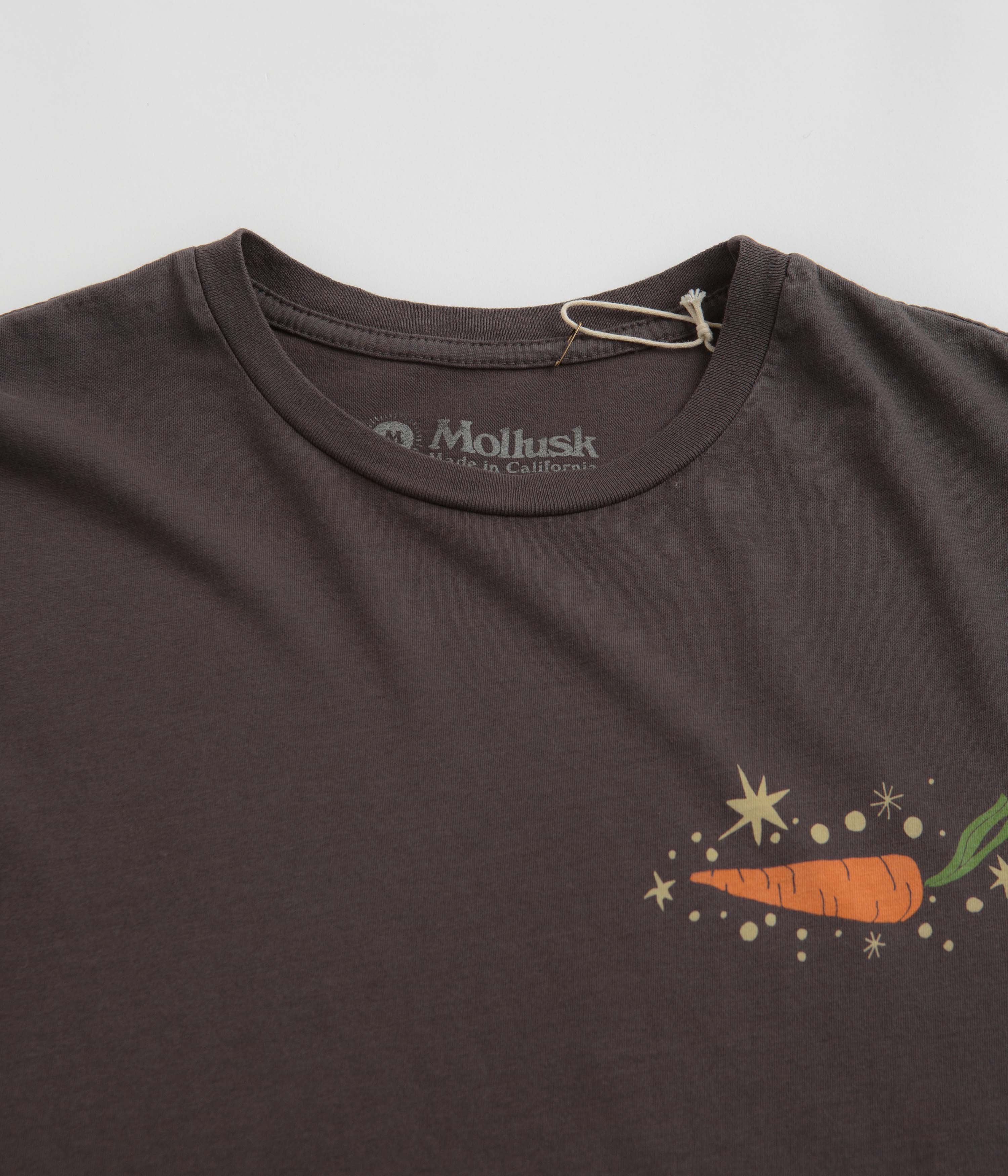 Mollusk Outer Veggie T-Shirt - Faded Black - Image 3