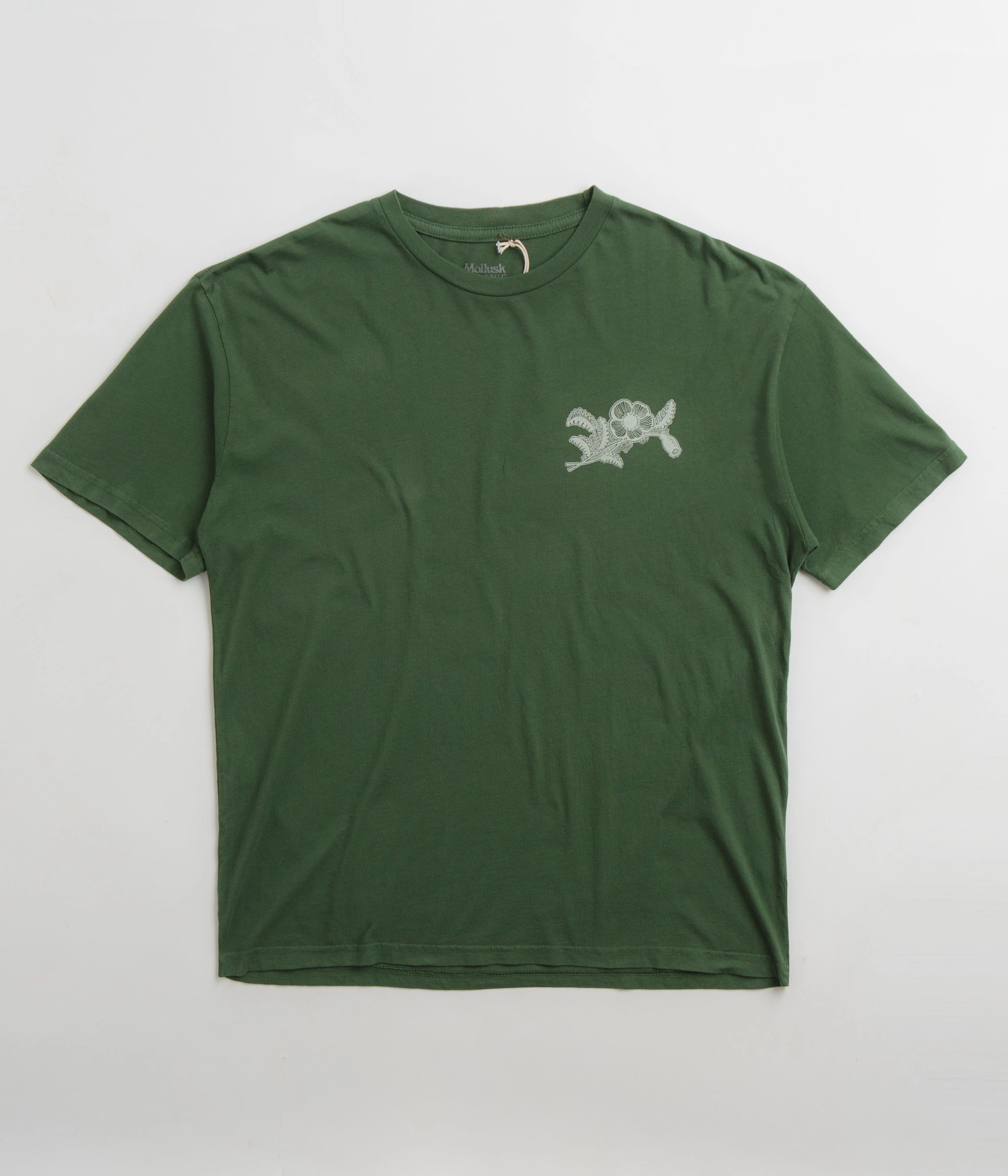 Mollusk Poppies T-Shirt - Schoolhouse Green - Image 3
