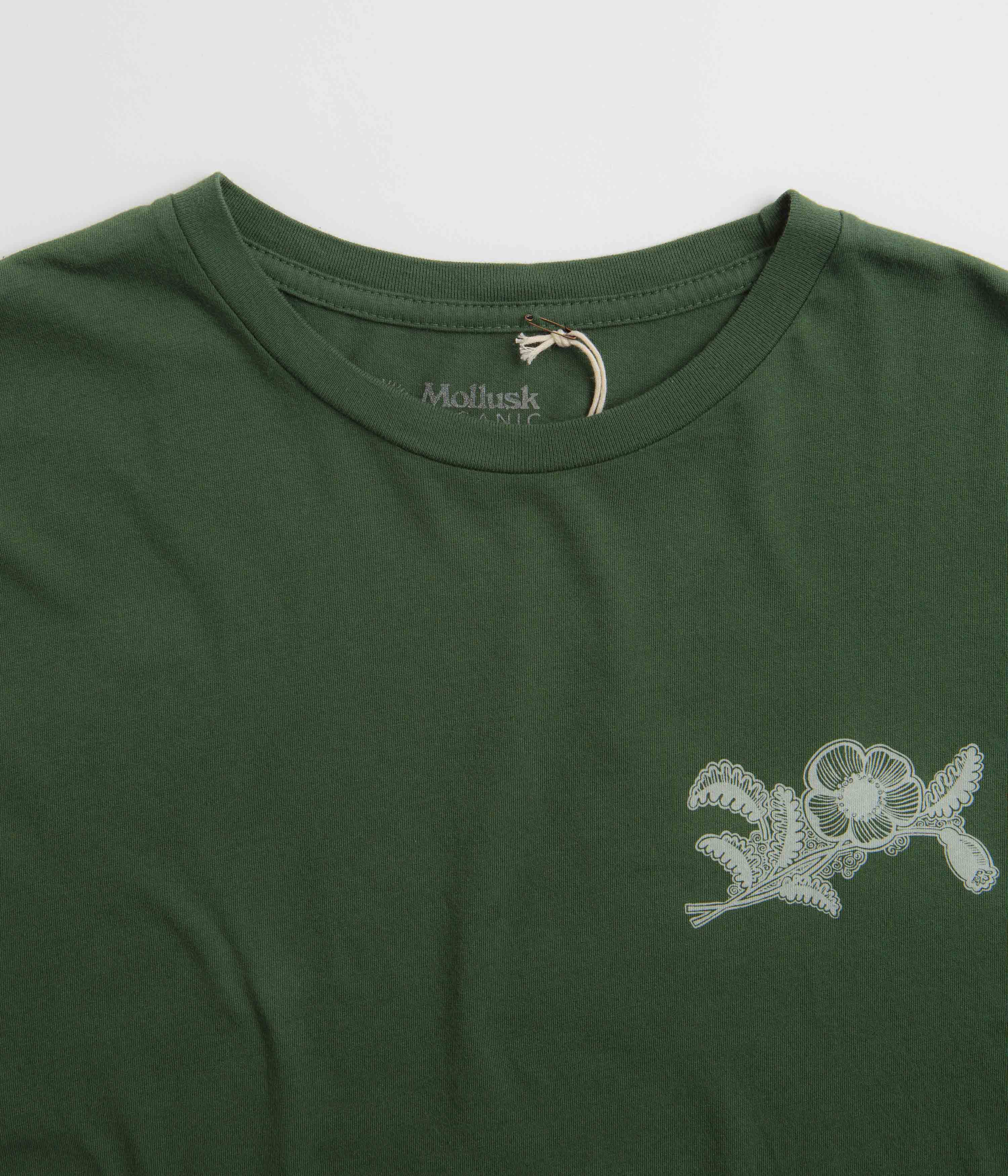 Mollusk Poppies T-Shirt - Schoolhouse Green - Image 4