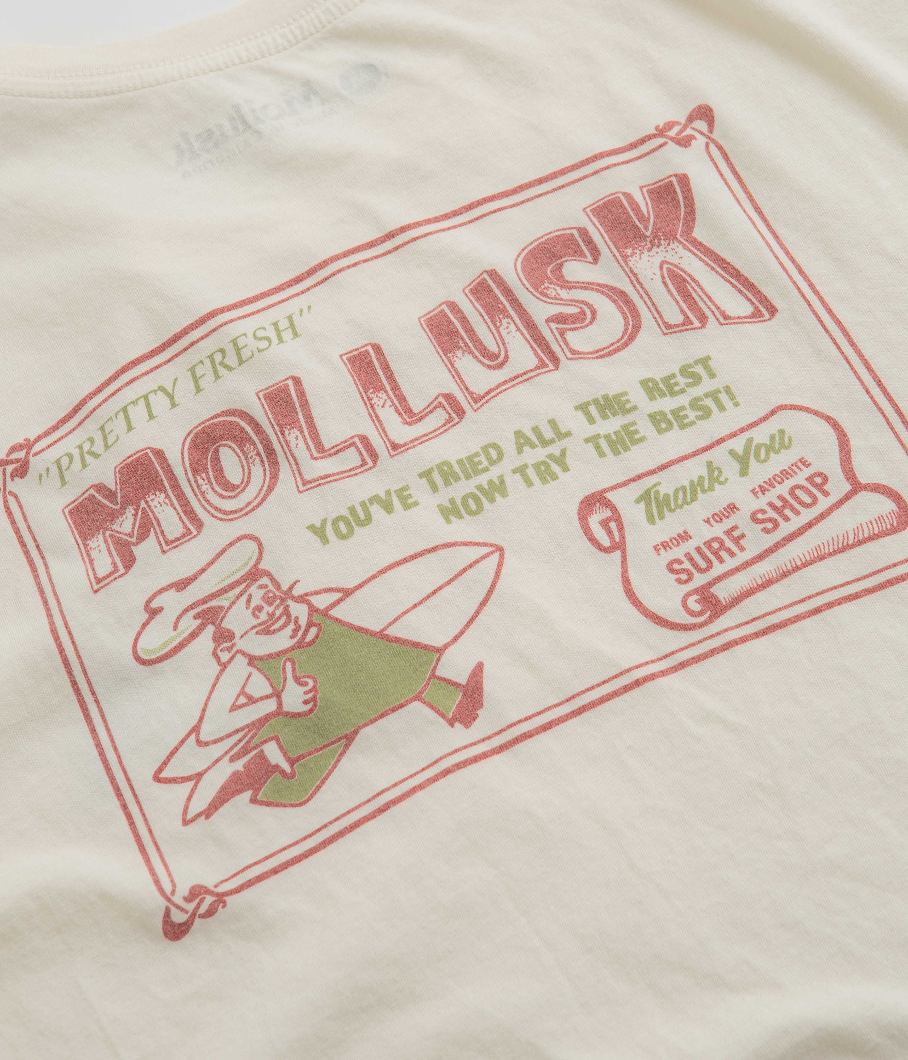 Mollusk Pretty Fresh T-Shirt - Antique White - Image 6