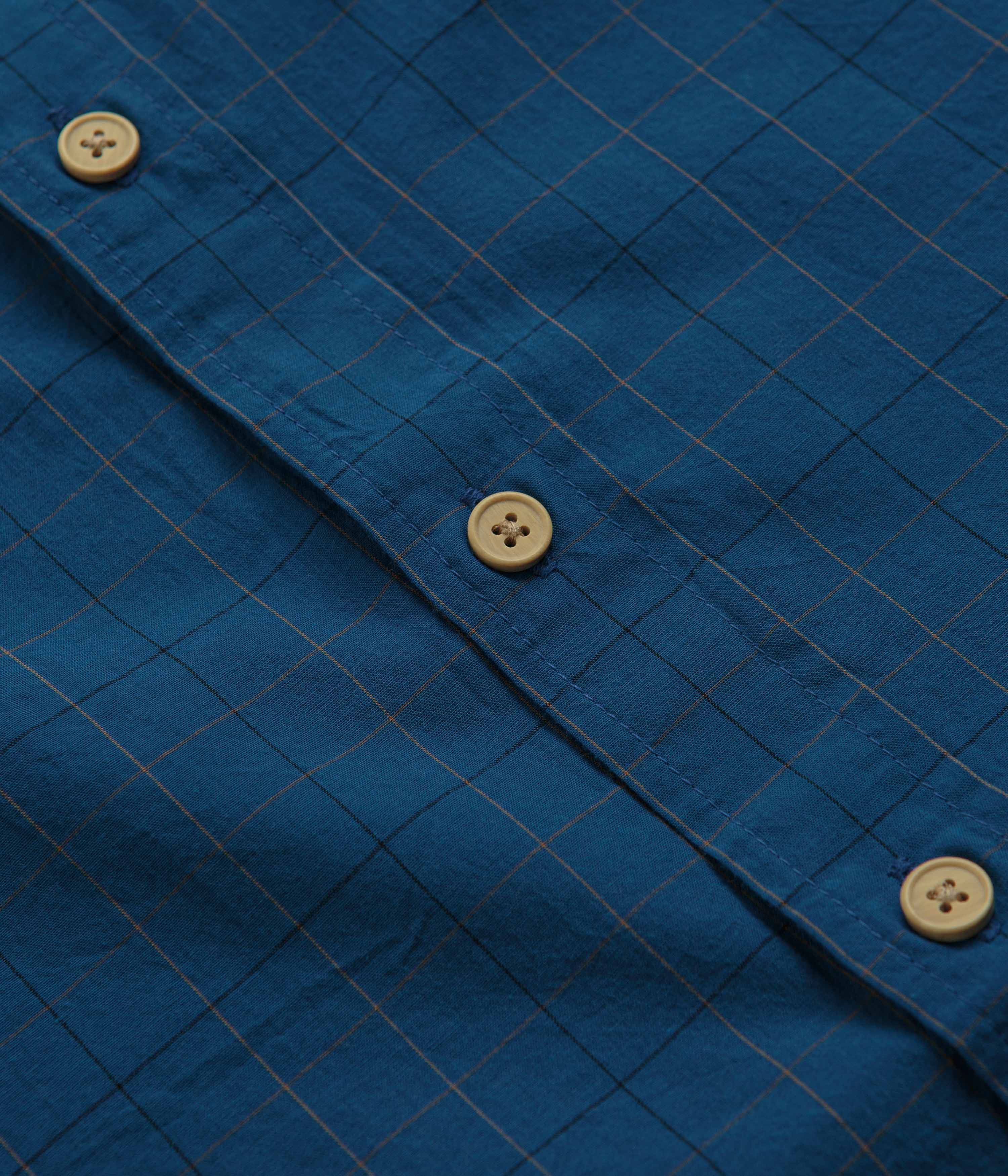 Mollusk Thurston Shirt - Aegean Windowpane - Image 4
