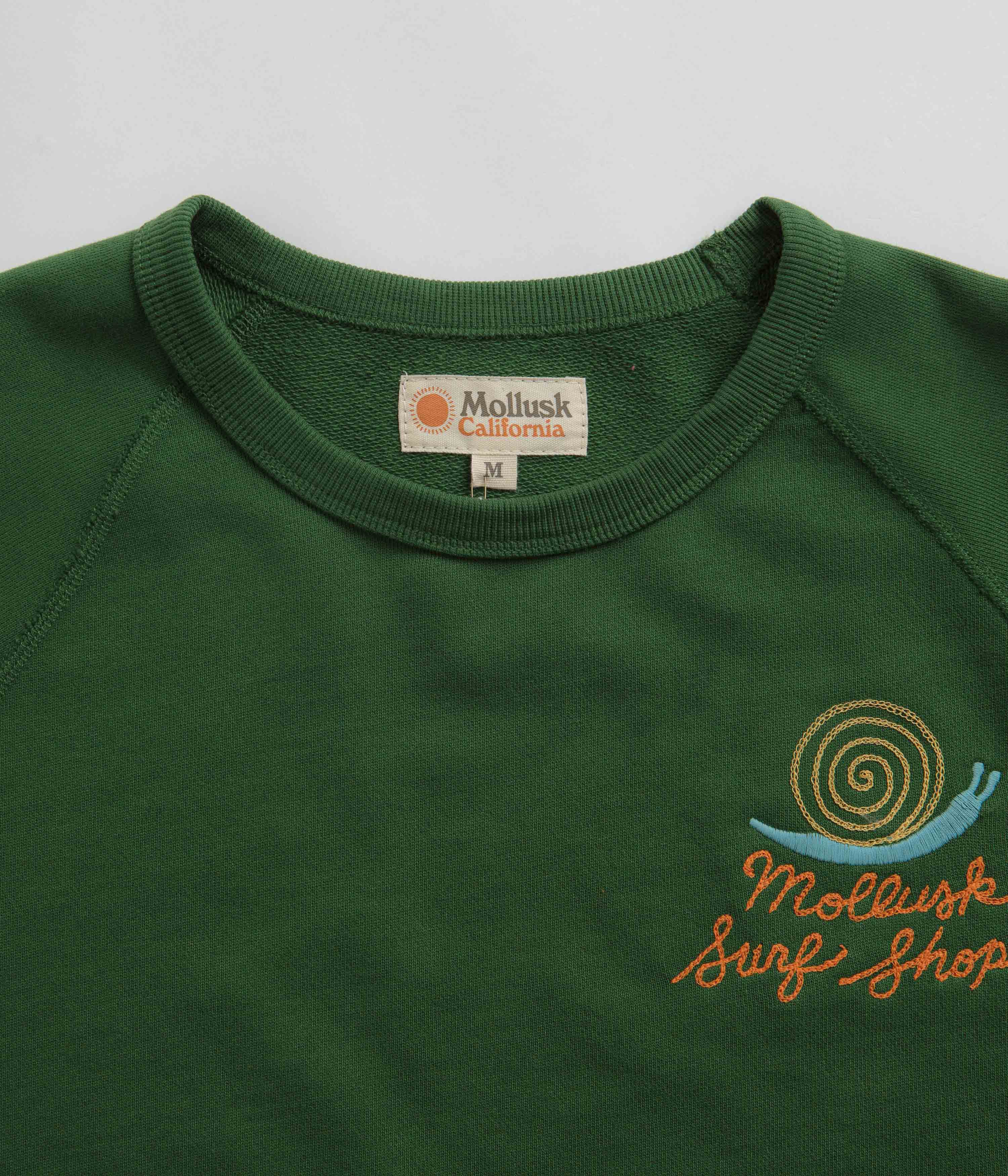 Mollusk Womens Snail Crewneck Sweatshirt - True Green - Image 4