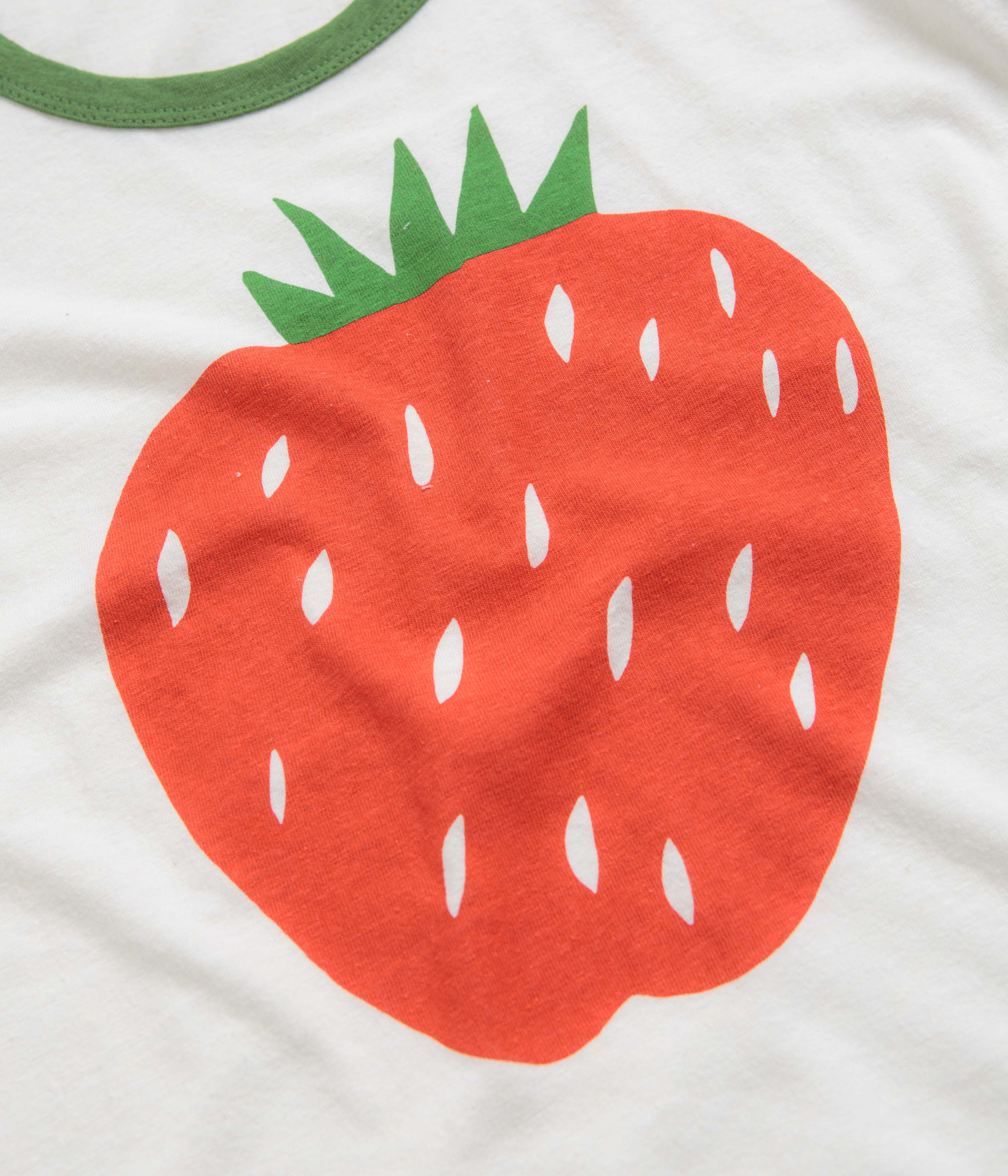 Mollusk Womens Strawberry T-Shirt - White - Image 2