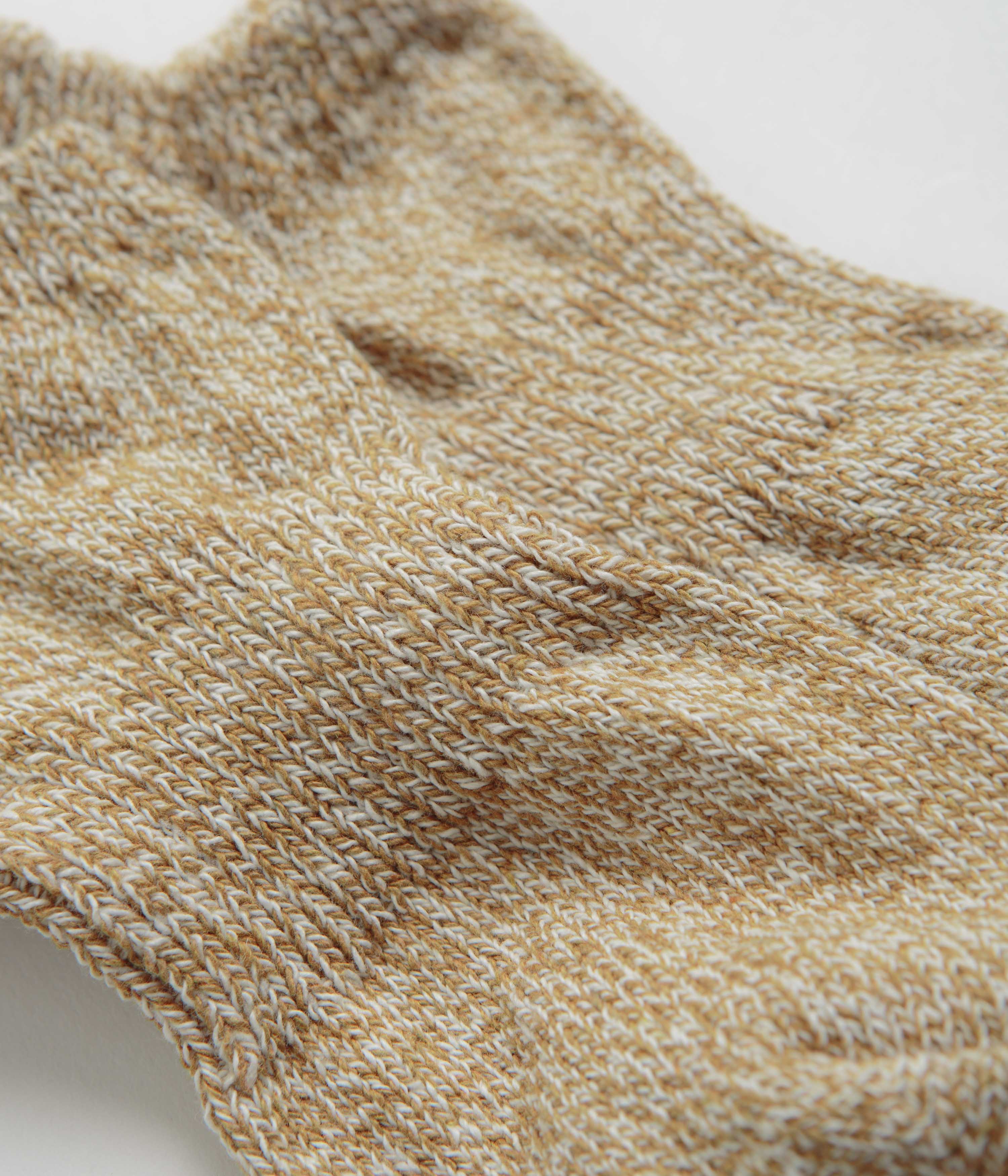 Mollusk Womens Twist Ankle Socks - Ochre - Image 2