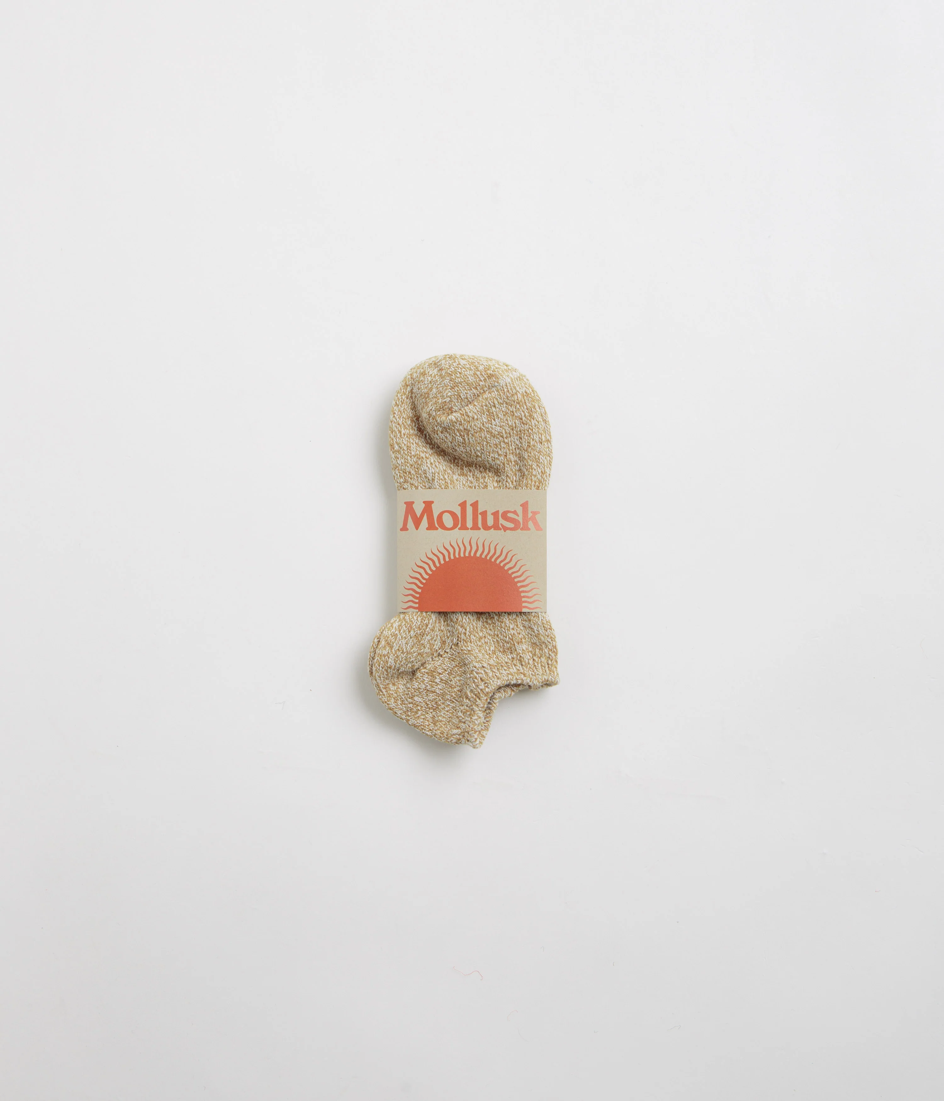 Mollusk Womens Twist Ankle Socks - Ochre - Image 3