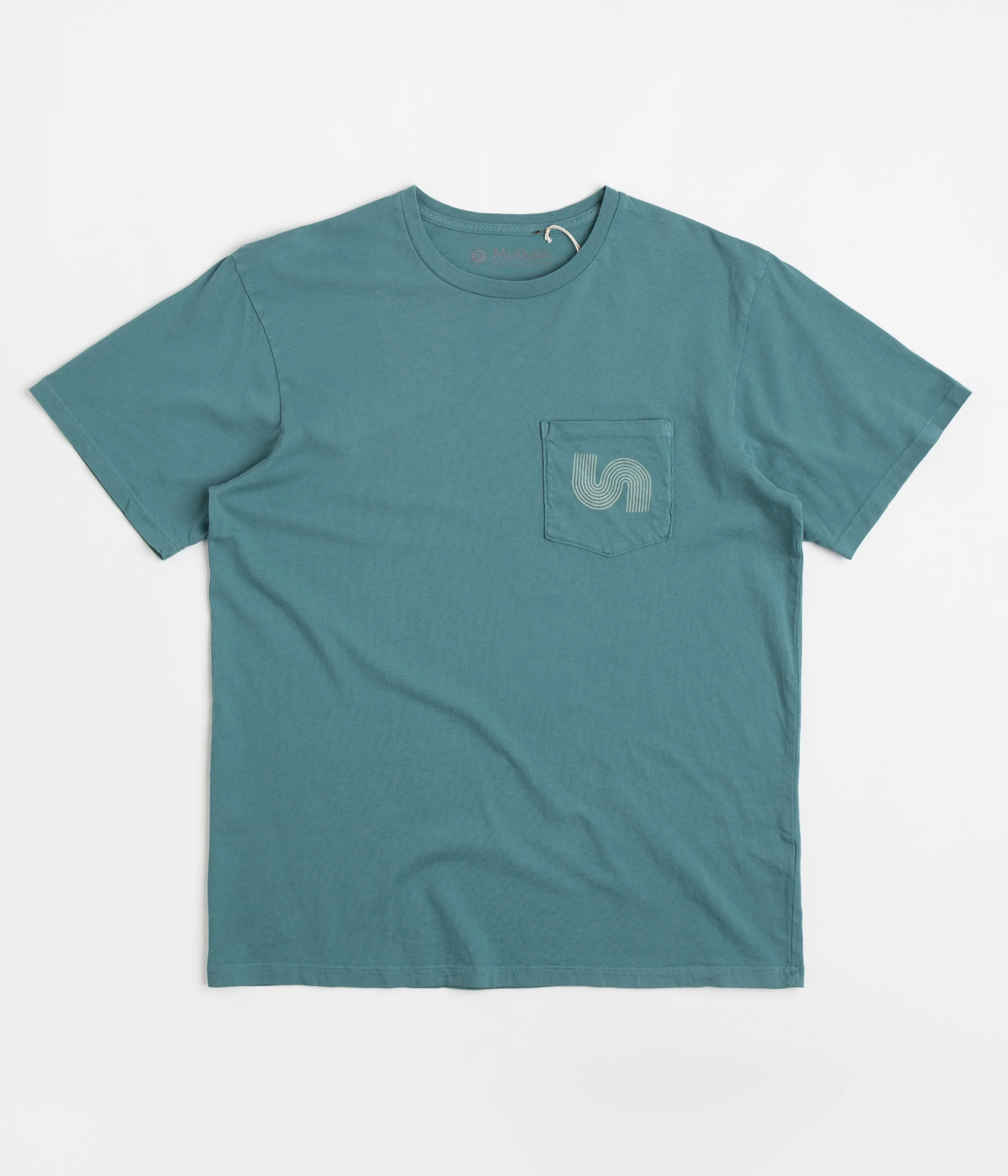 Mollusk Yes T-Shirt - Washed Sapphire - Image 2